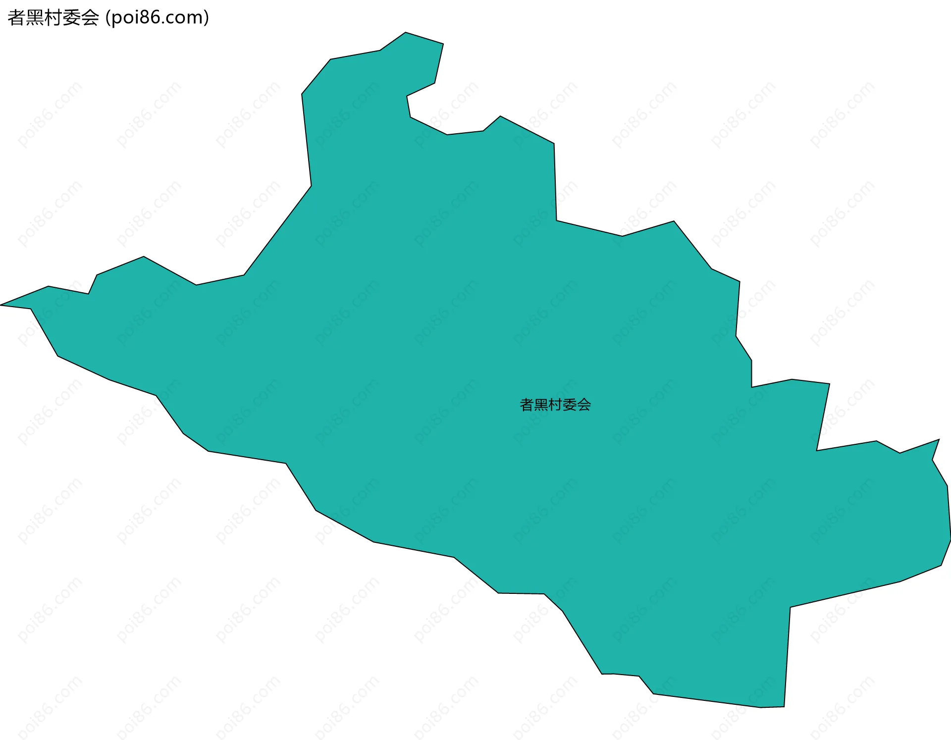 者黑村委会边界地图
