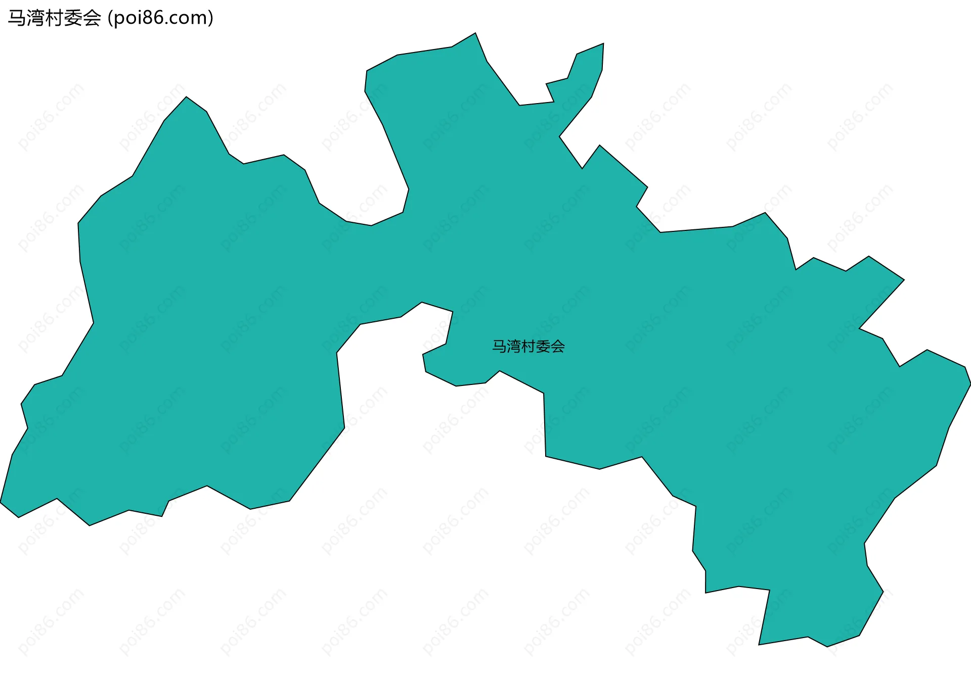 马湾村委会边界地图