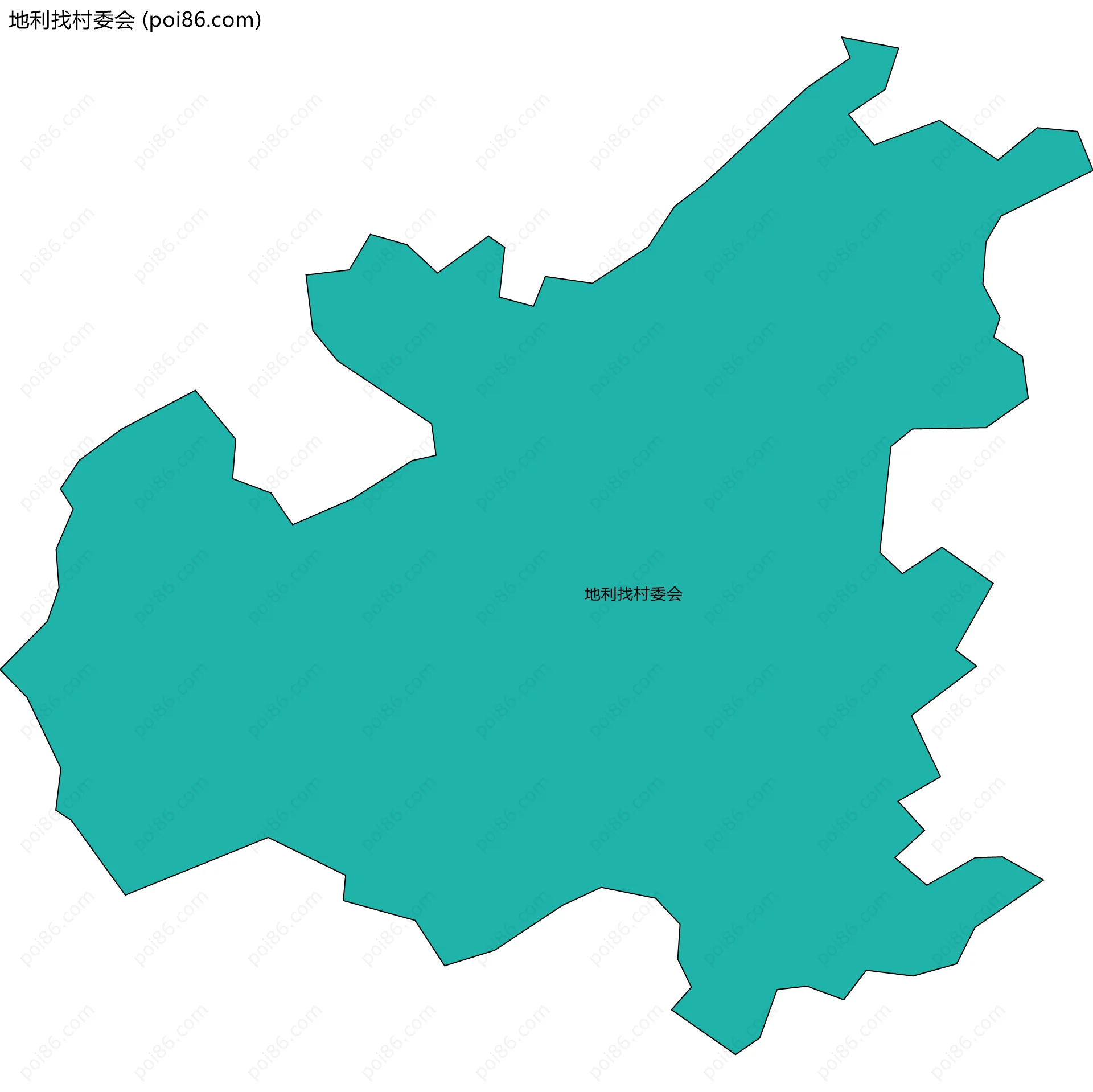 地利找村委会边界地图