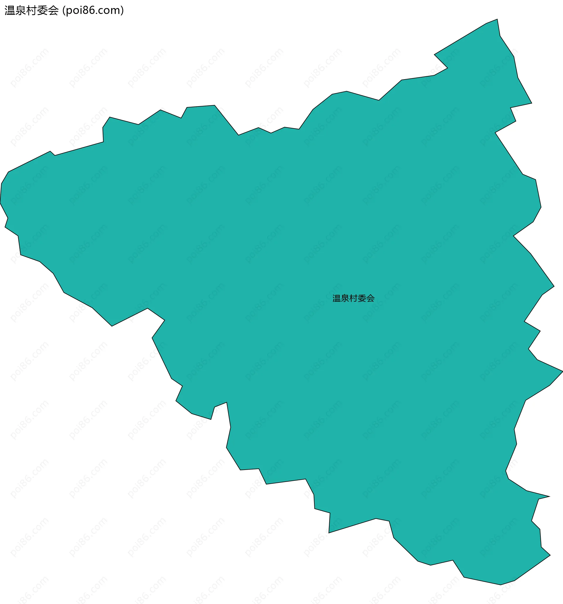 温泉村委会边界地图