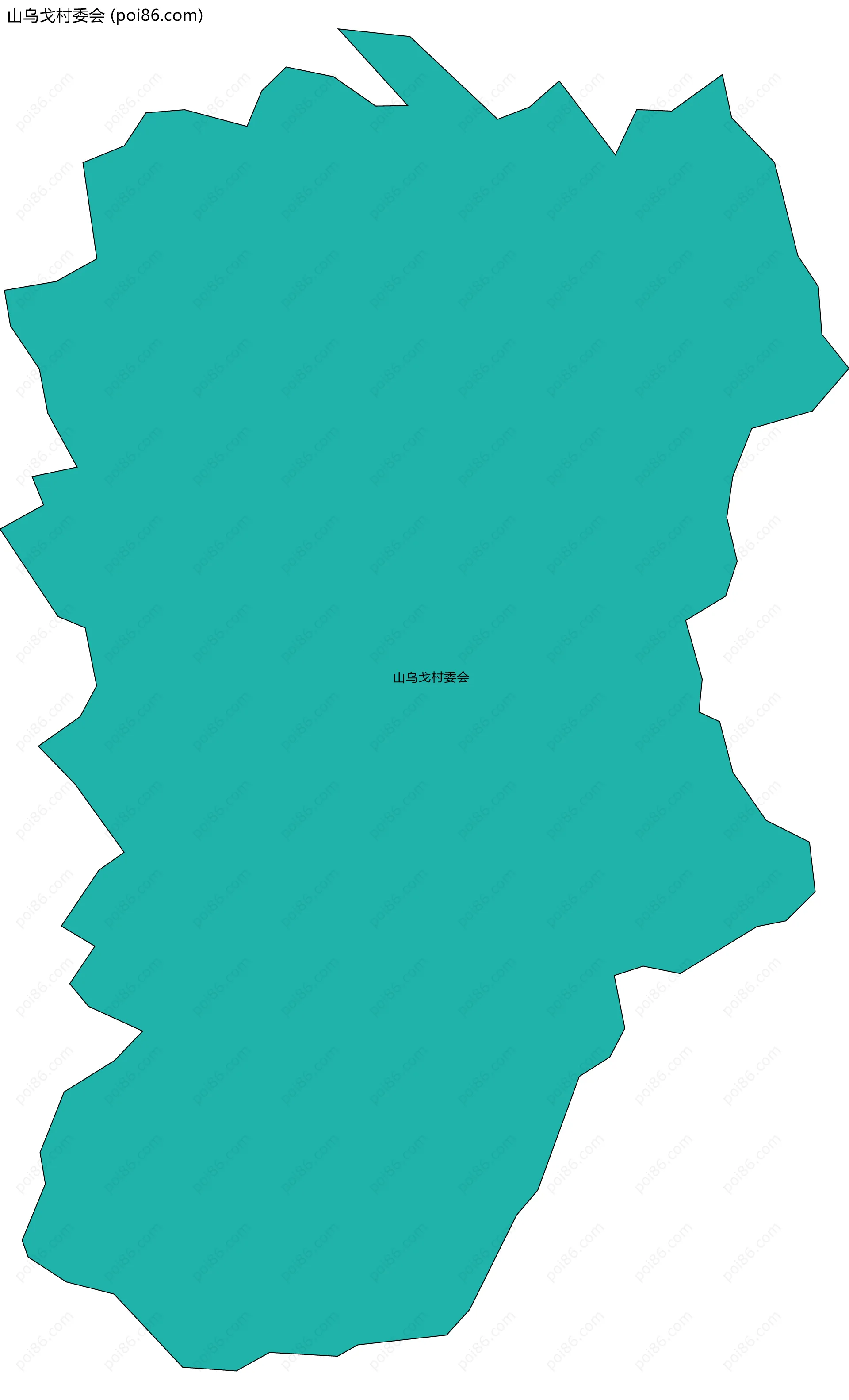 山乌戈村委会边界地图