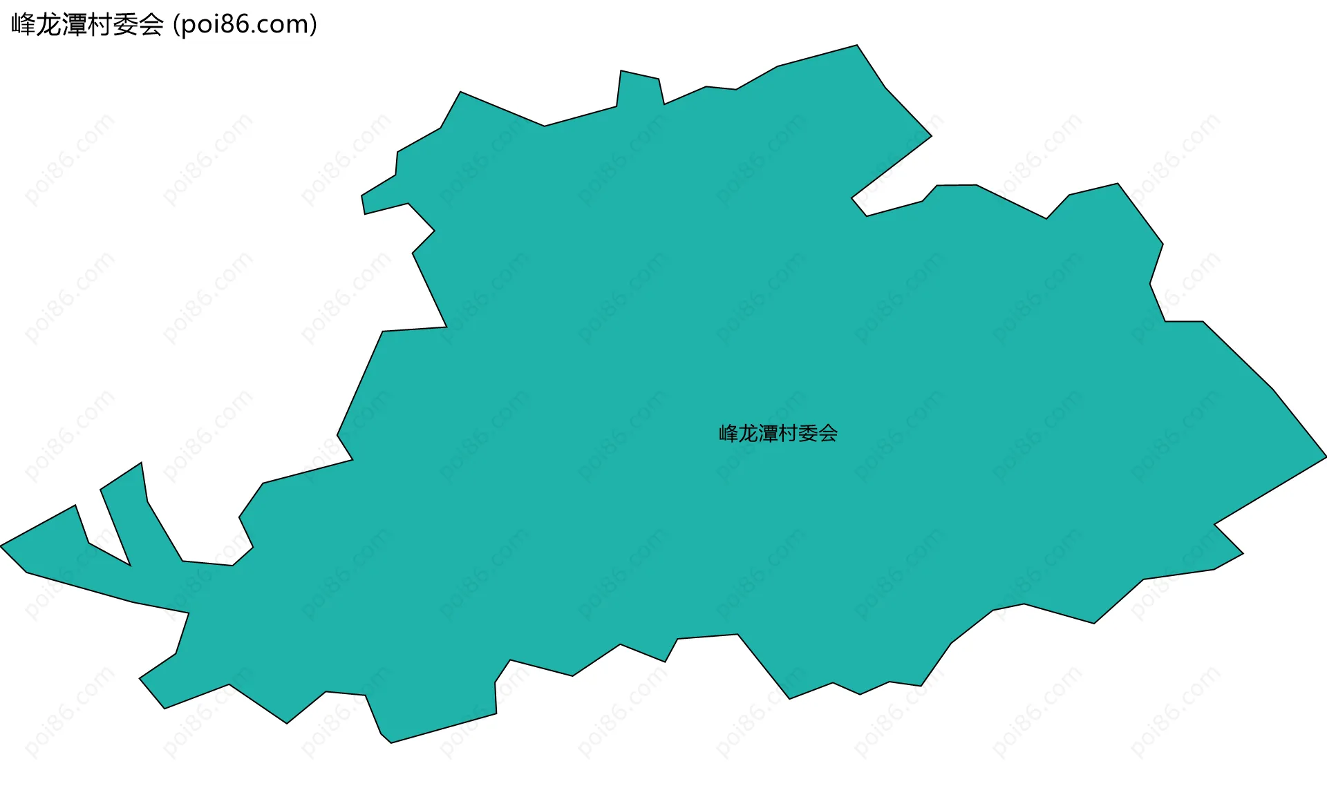 峰龙潭村委会边界地图