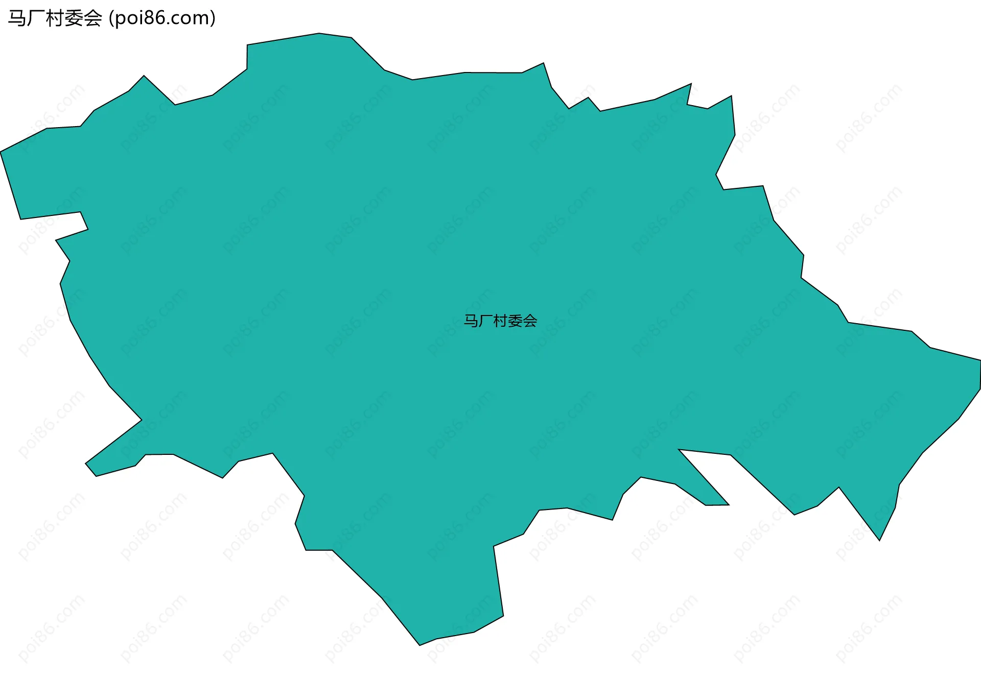 马厂村委会边界地图