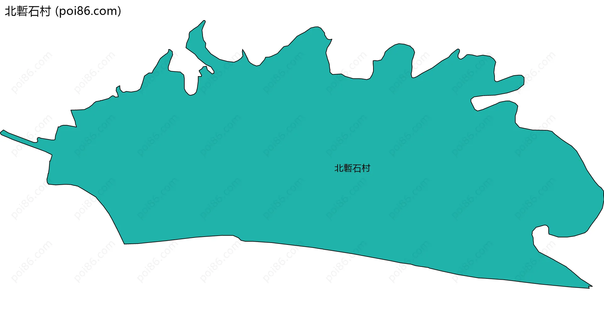 北磛石村边界地图