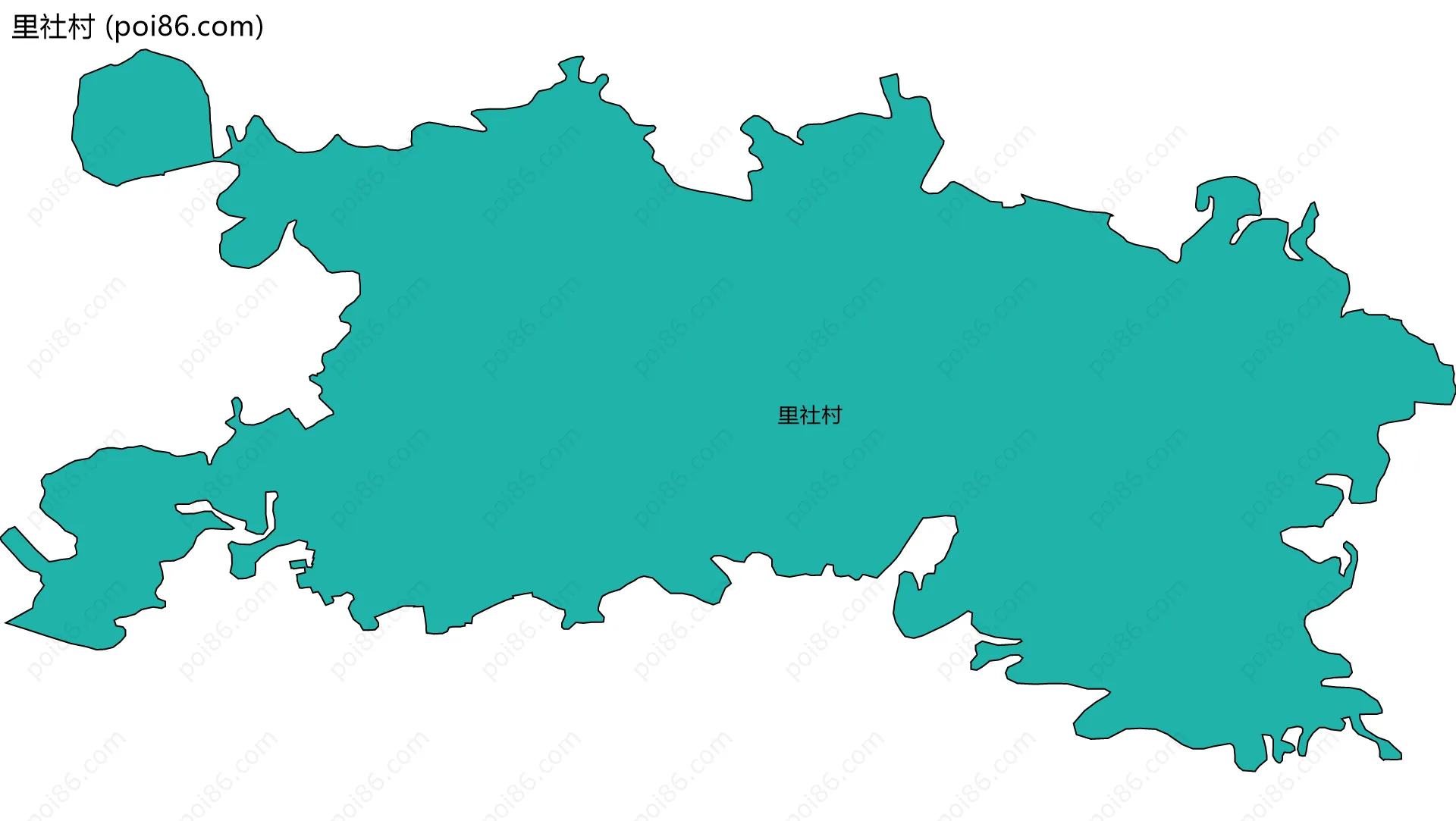 里社村边界地图