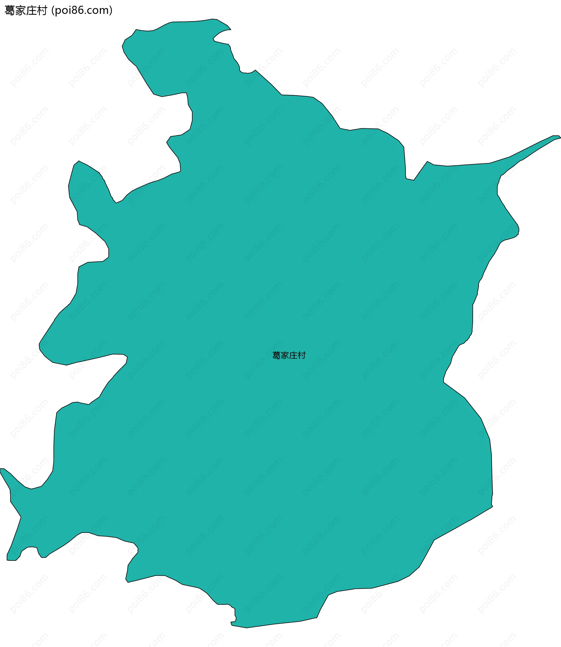 葛家庄村边界地图