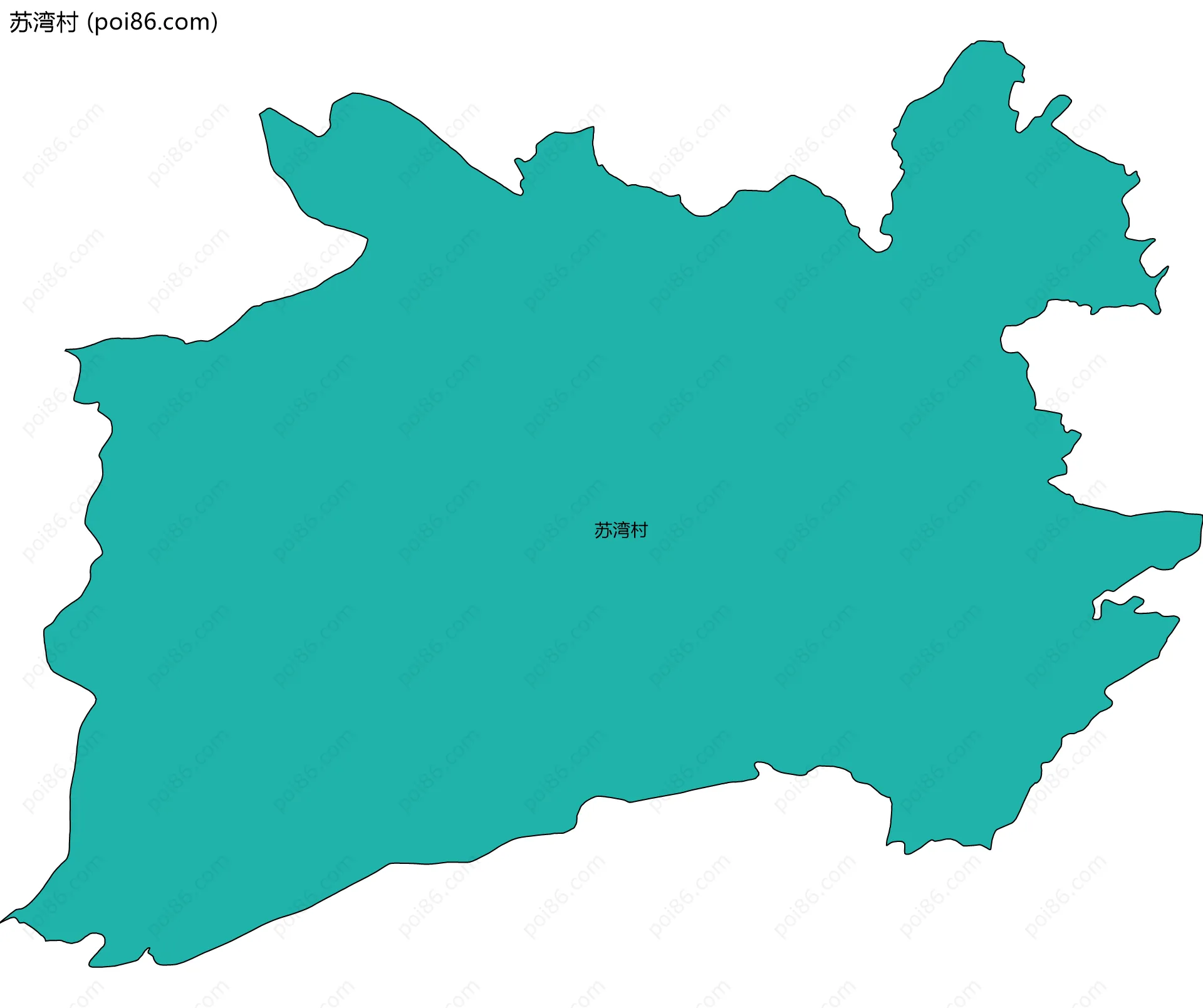 苏湾村边界地图