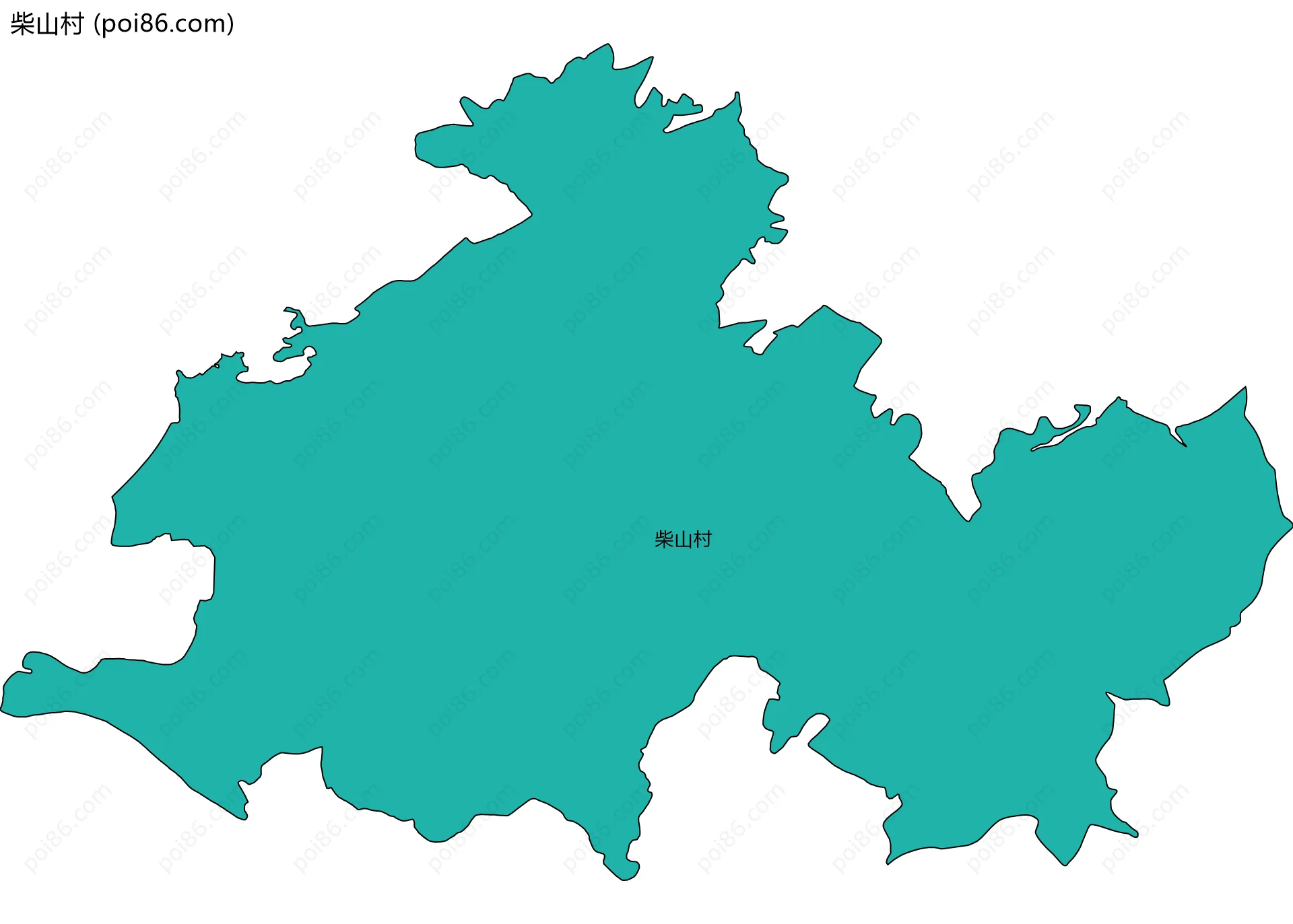 柴山村边界地图