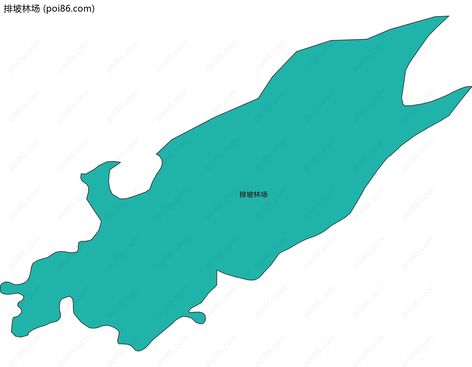 排坡林场边界地图