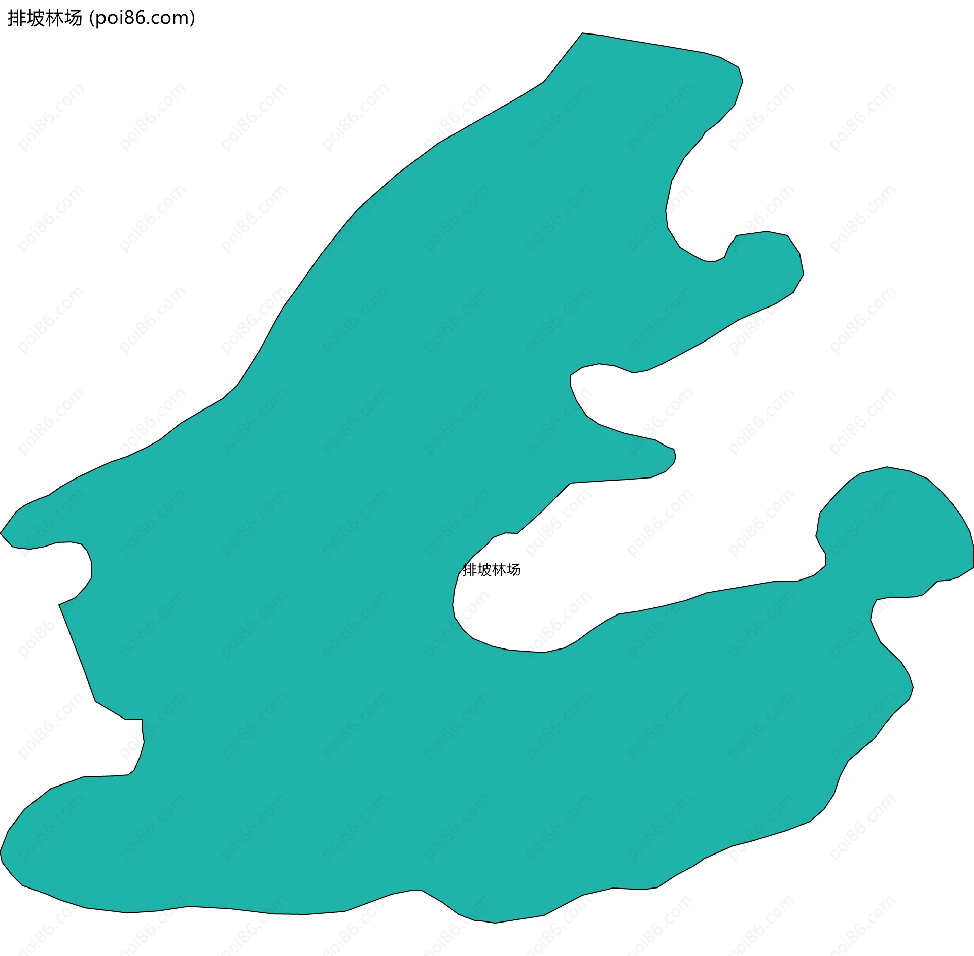 排坡林场边界地图