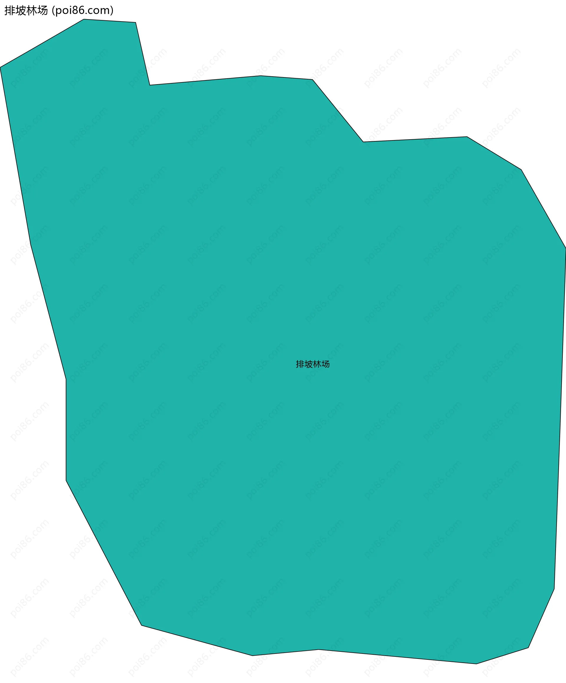 排坡林场边界地图