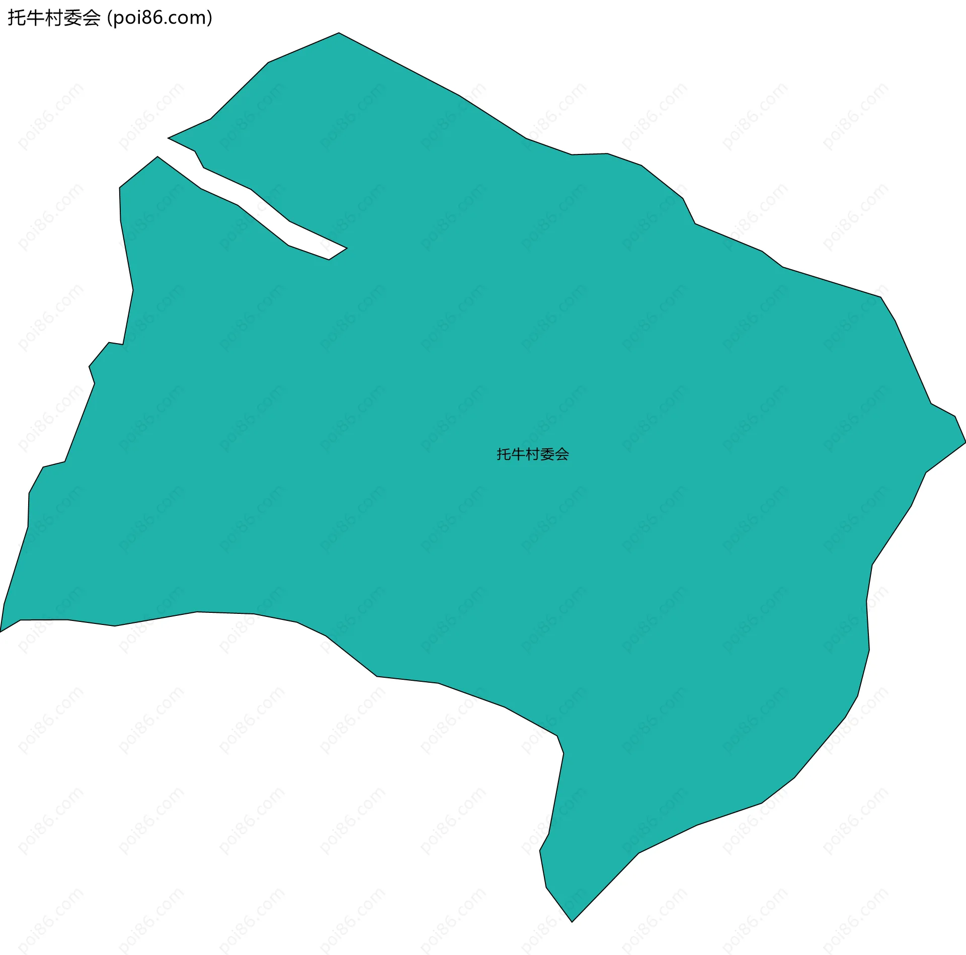 托牛村委会边界地图