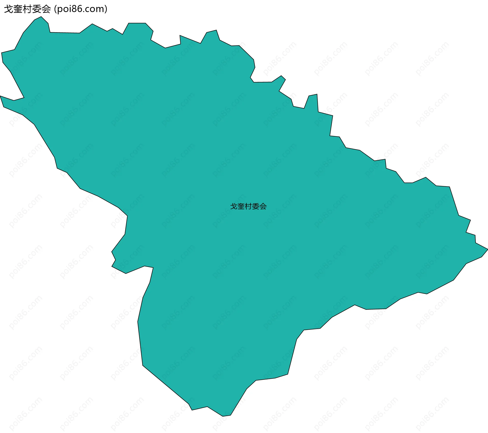 戈奎村委会边界地图