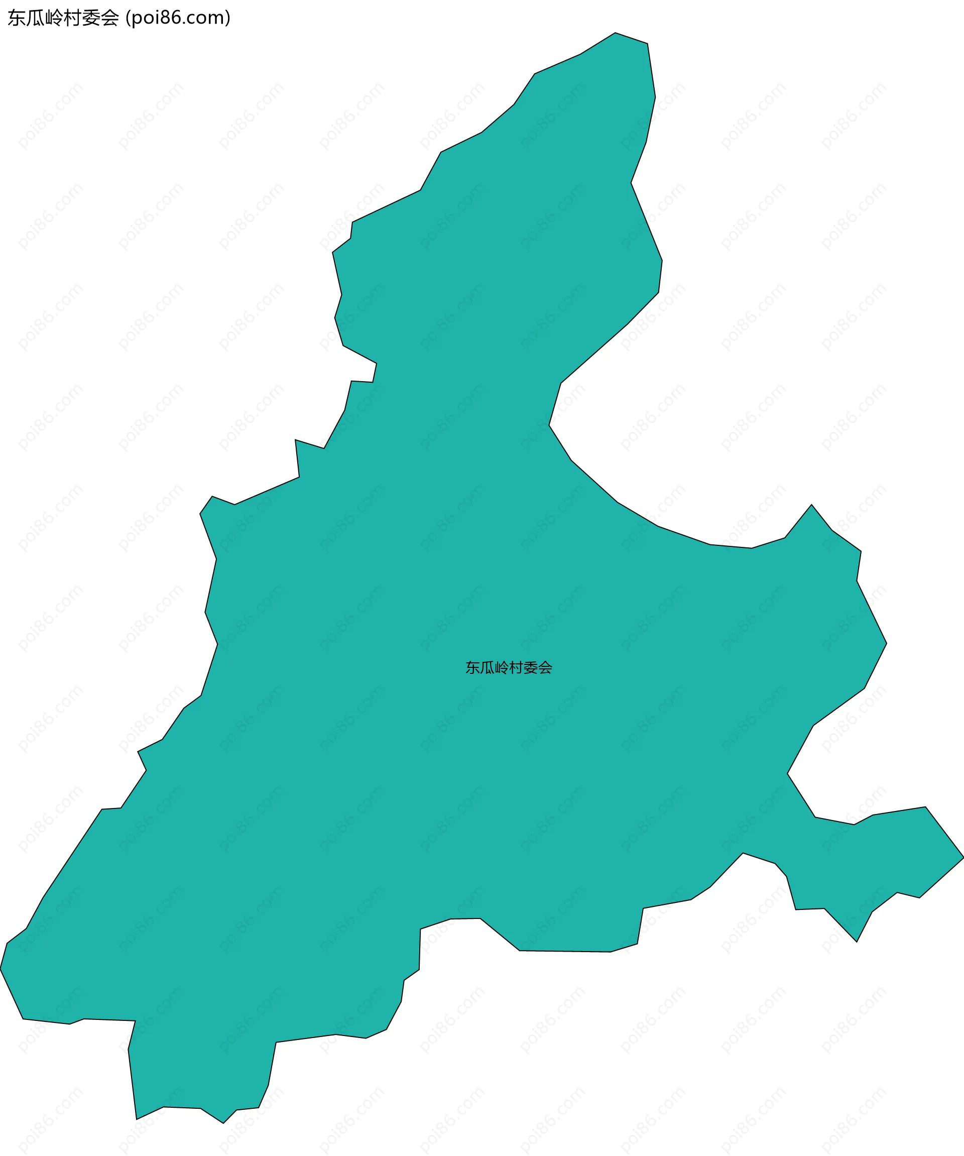 东瓜岭村委会边界地图