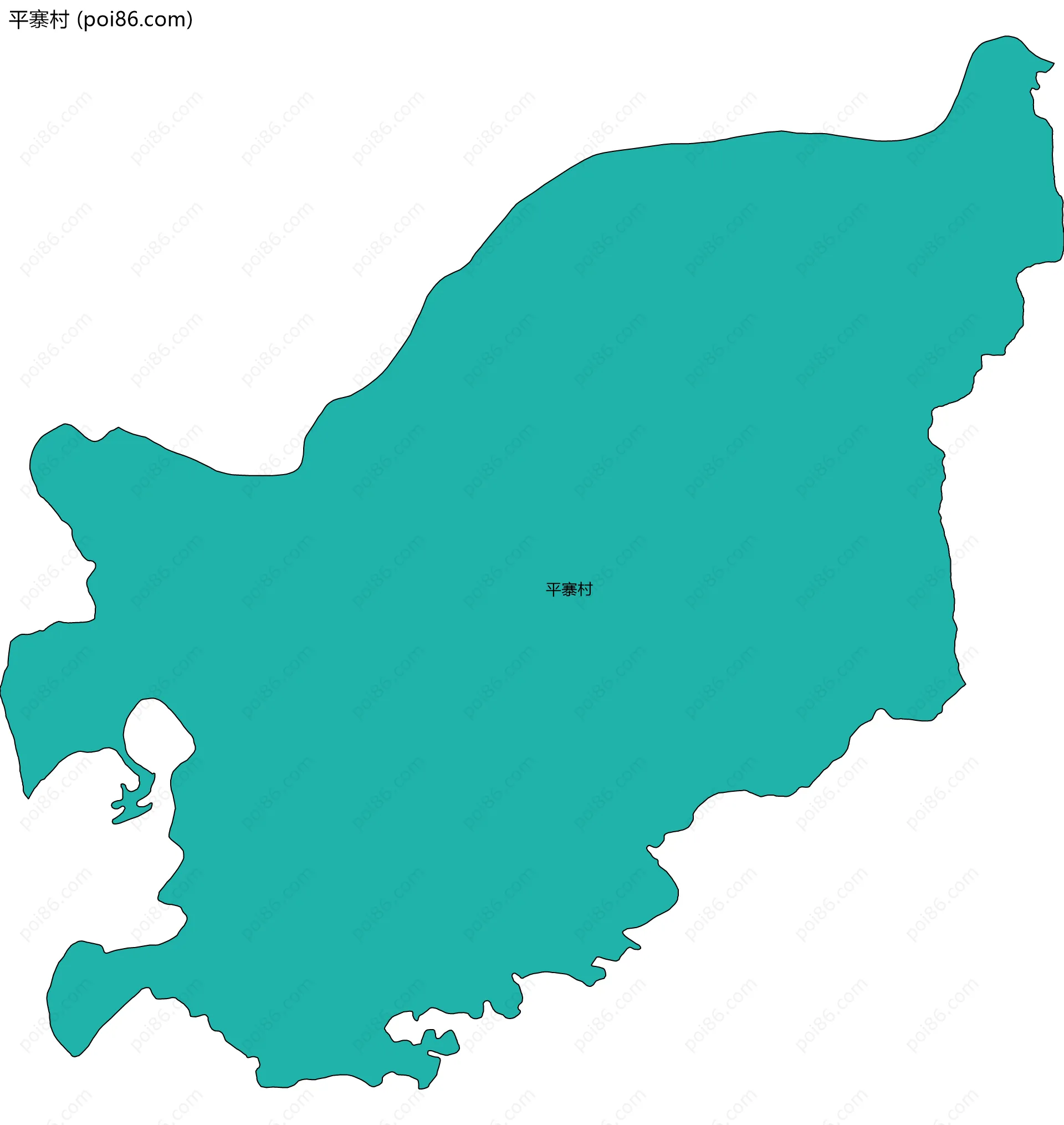 平寨村边界地图