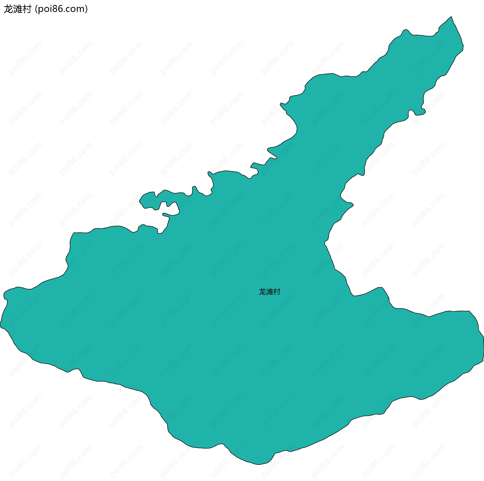 龙滩村边界地图