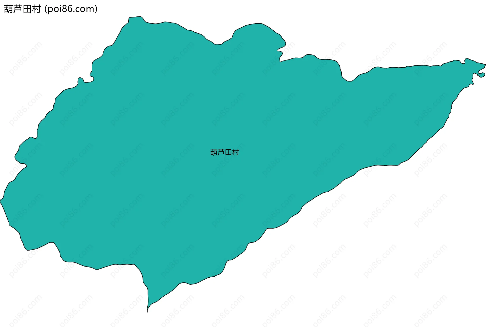 葫芦田村边界地图