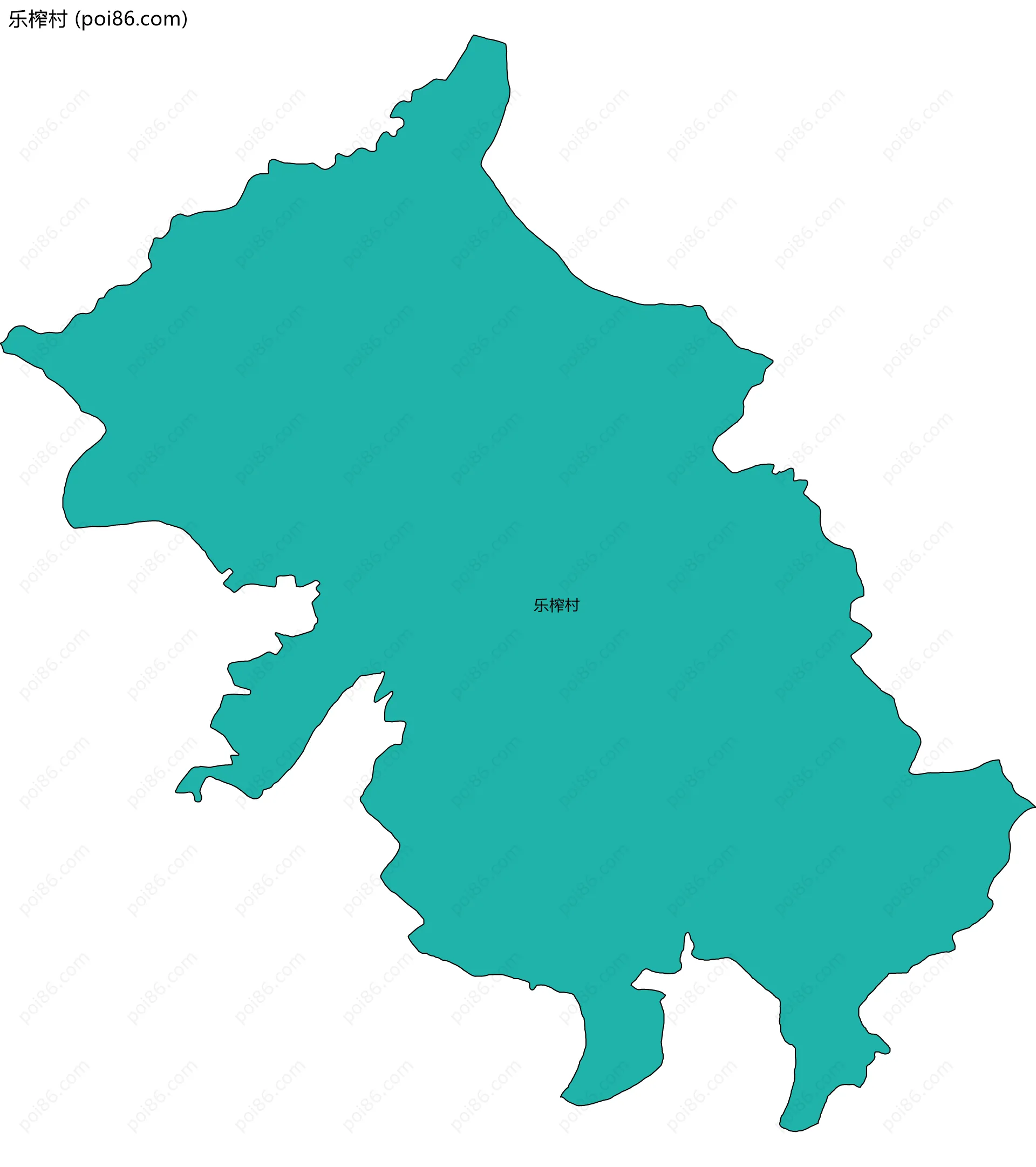 乐榨村边界地图