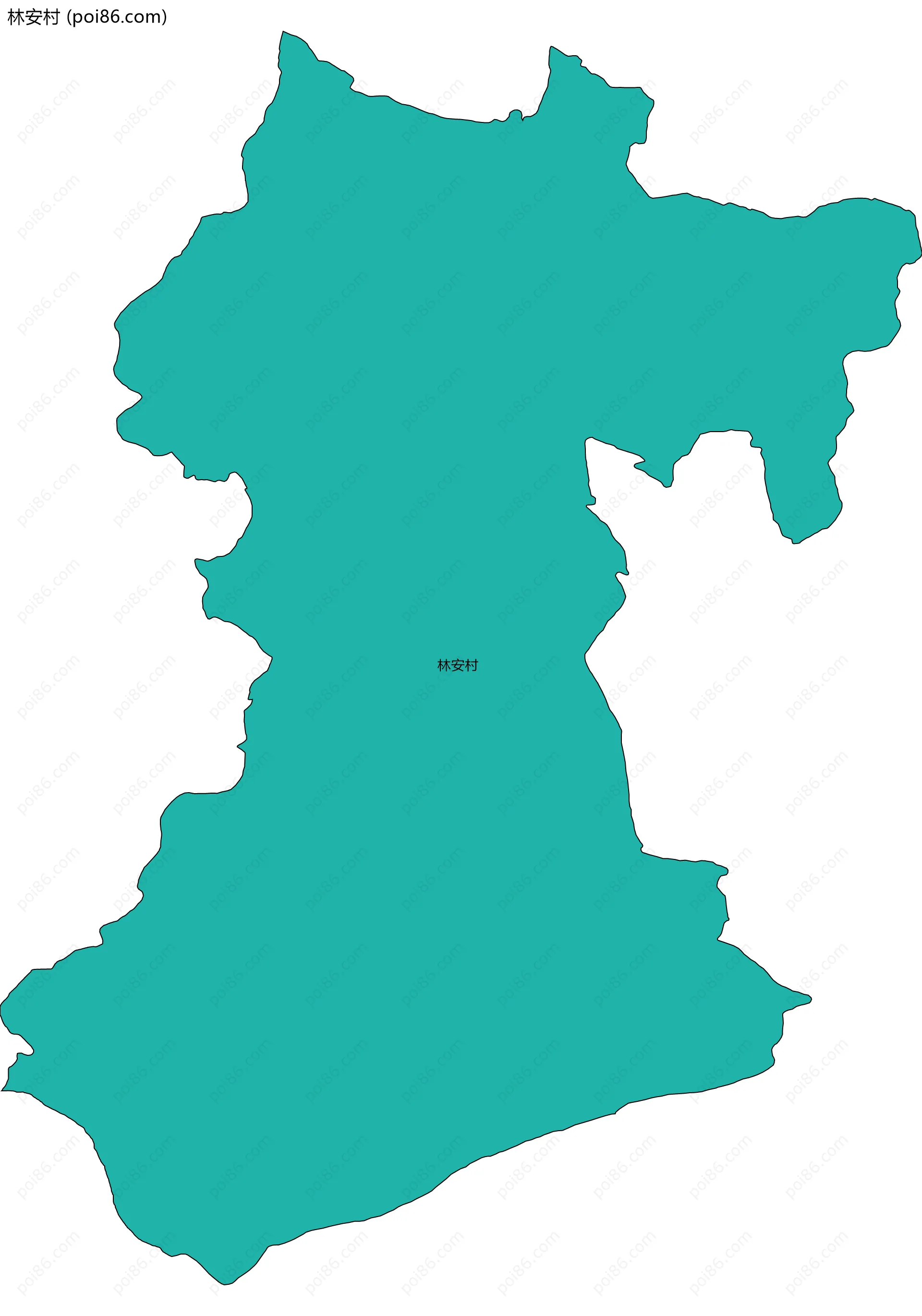 林安村边界地图