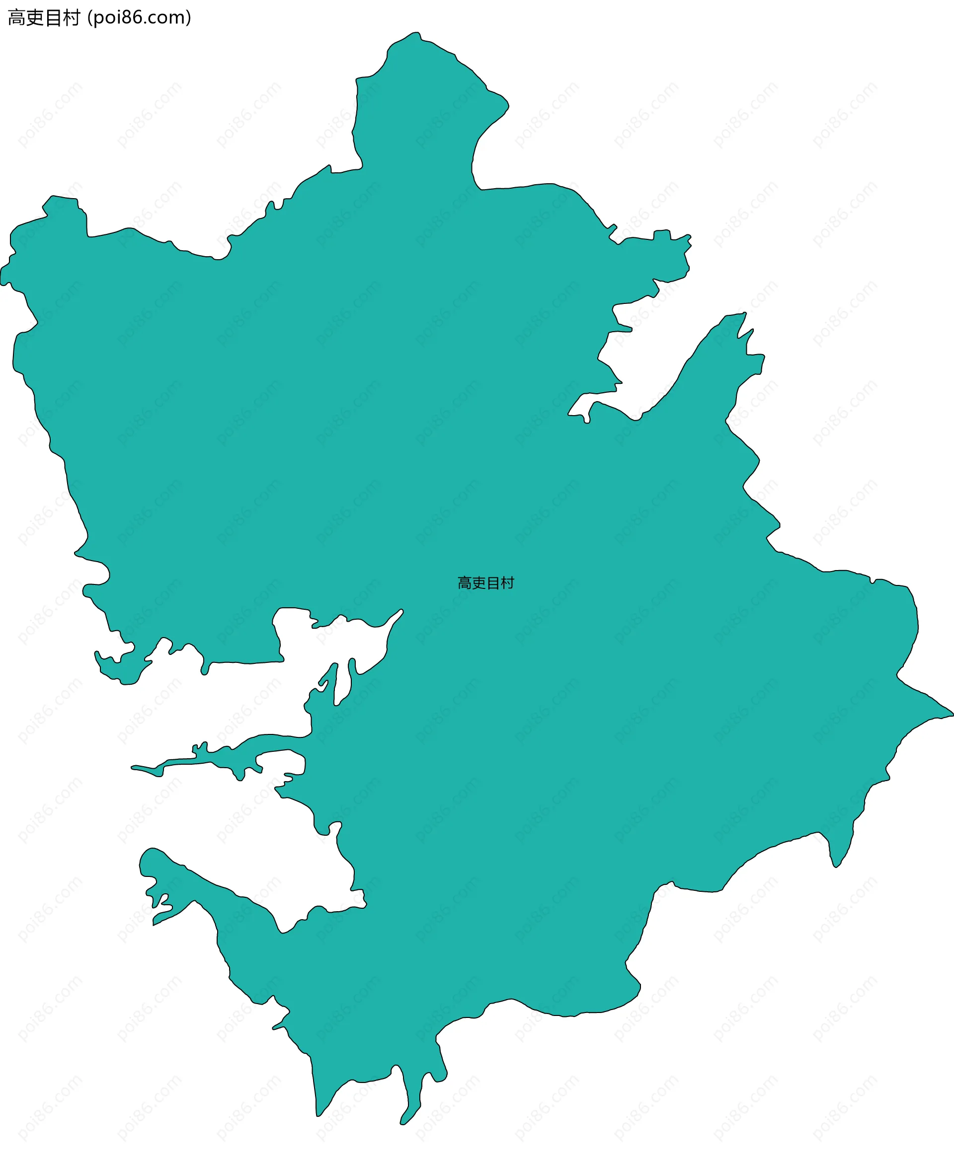 高吏目村边界地图