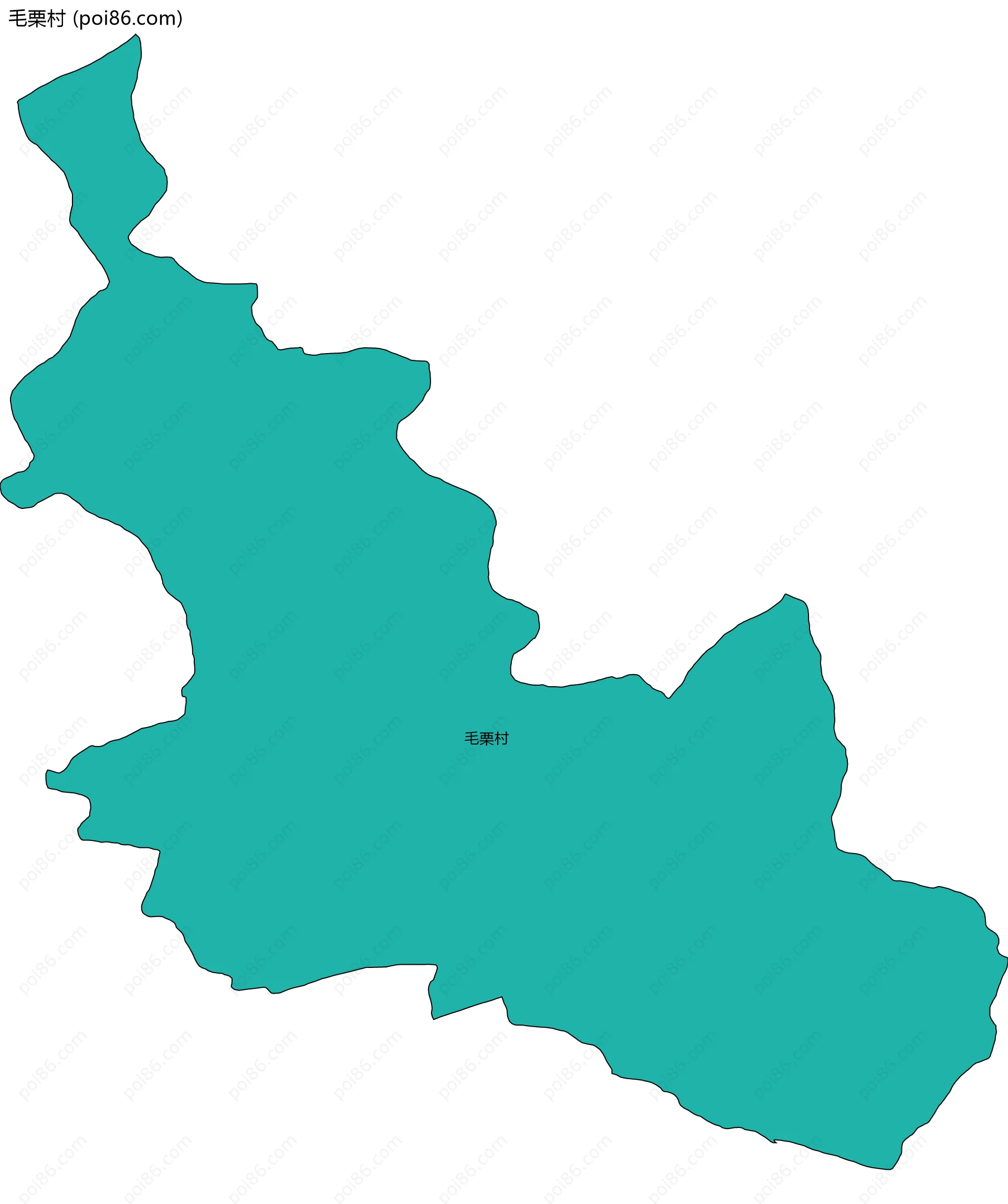 毛栗村边界地图