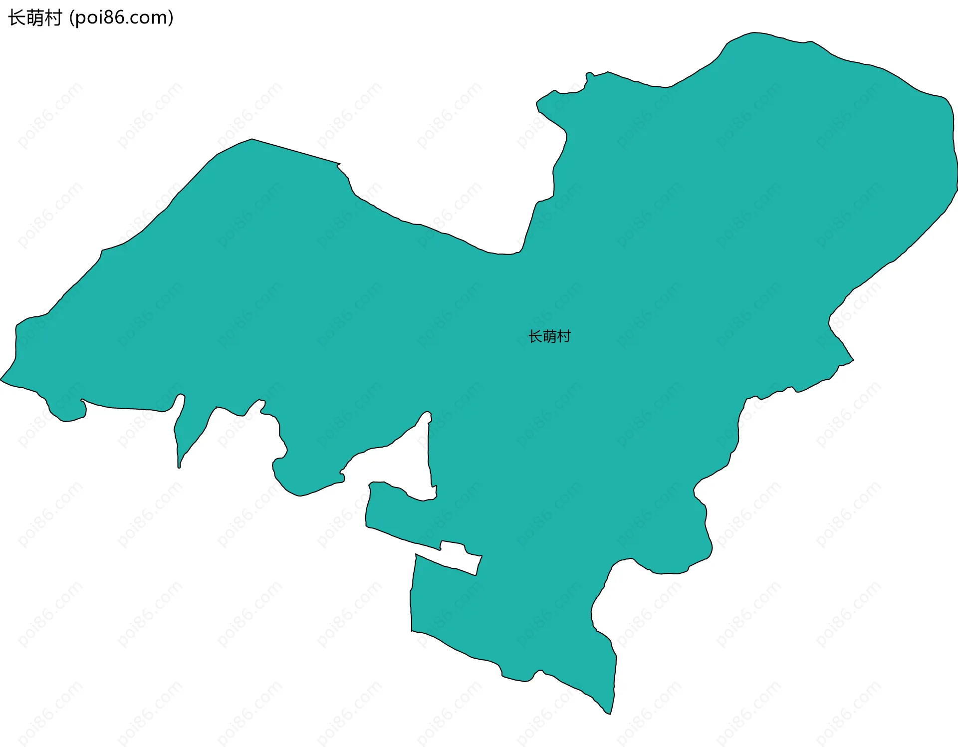 长萌村边界地图