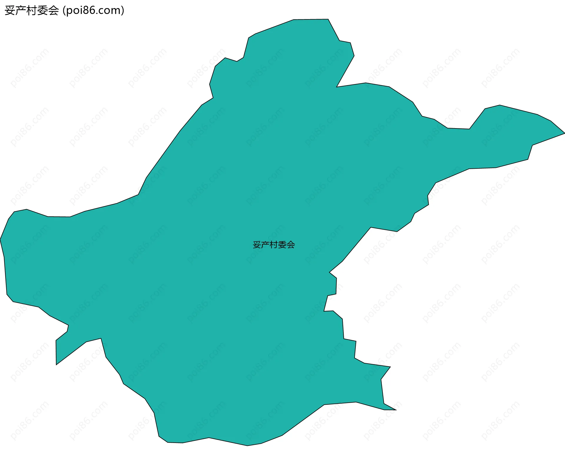 妥产村委会边界地图