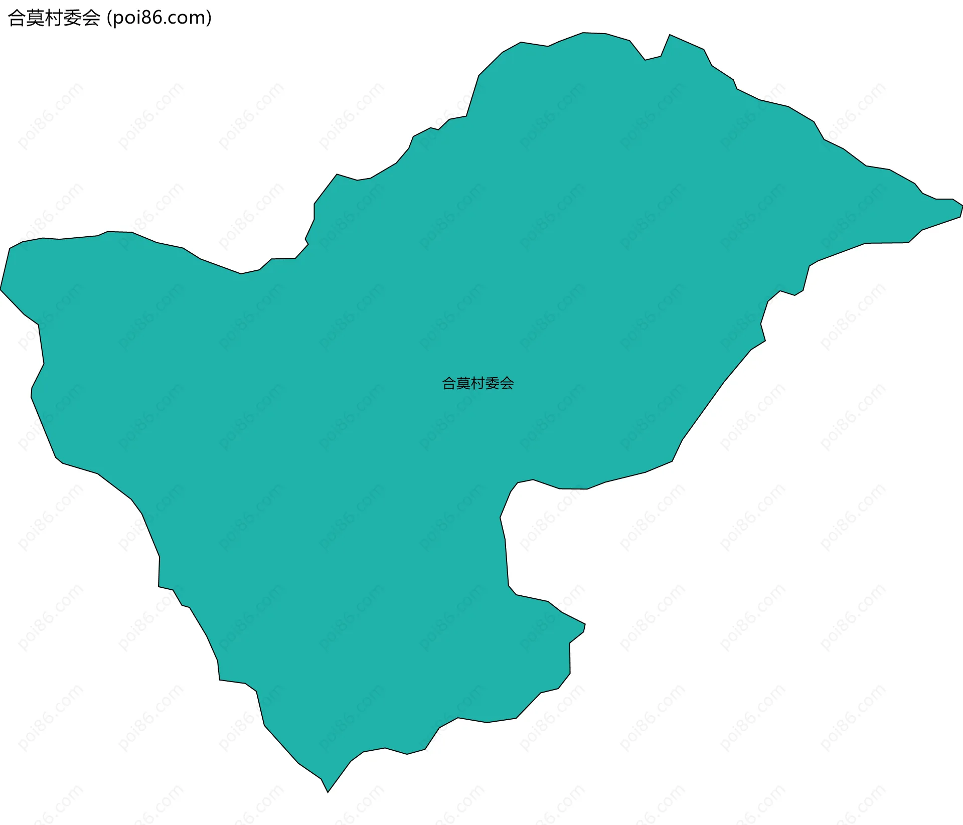 合莫村委会边界地图