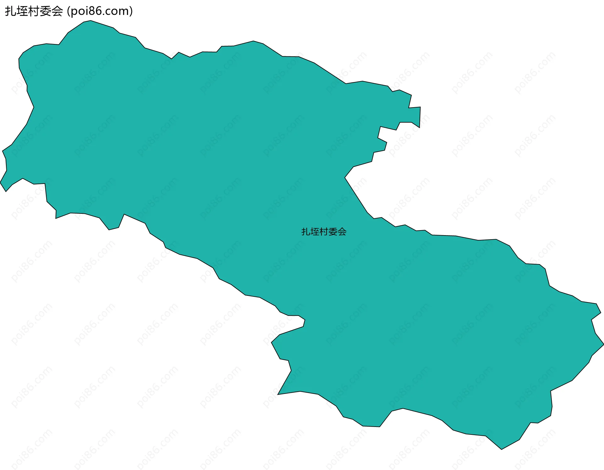 扎垤村委会边界地图
