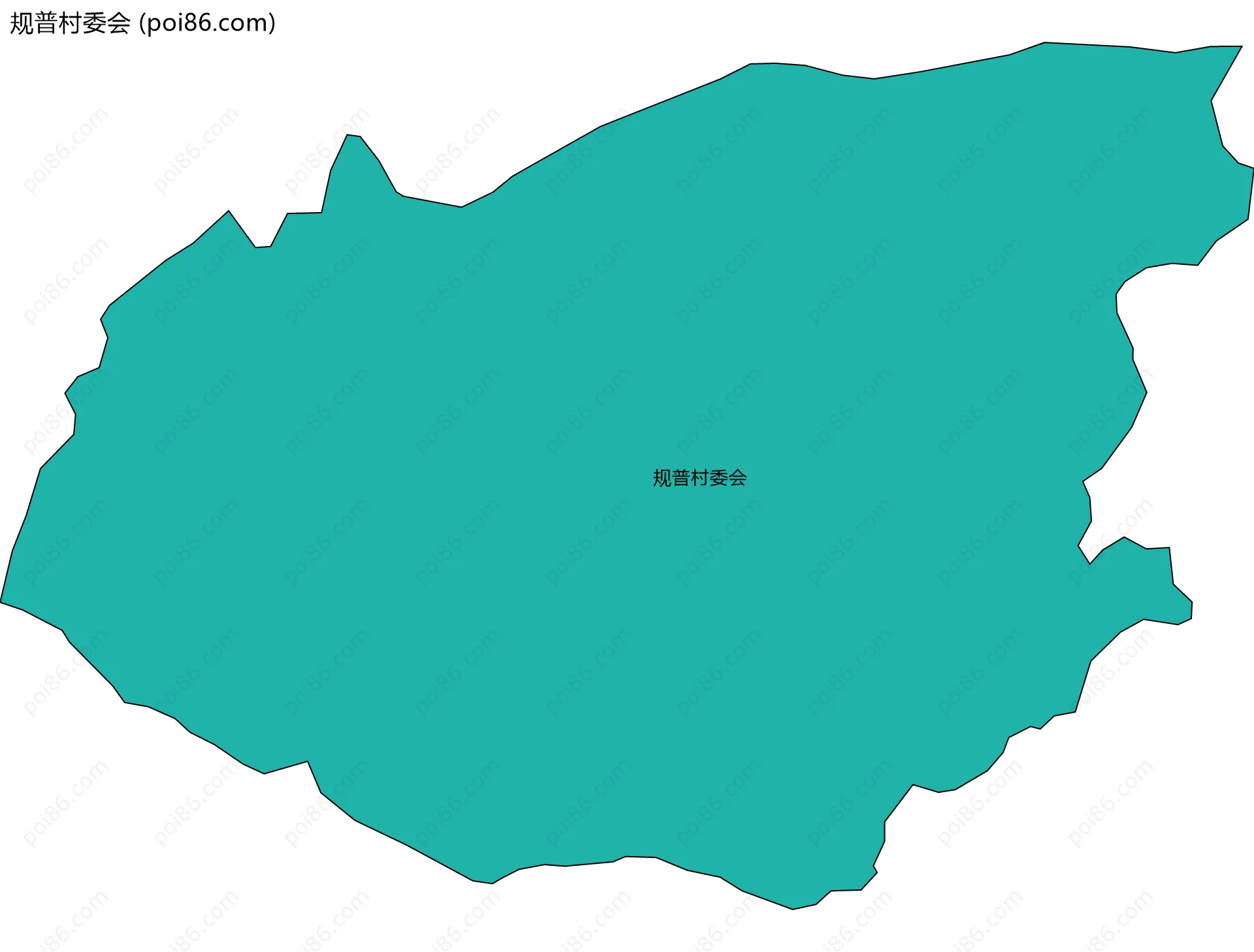 规普村委会边界地图