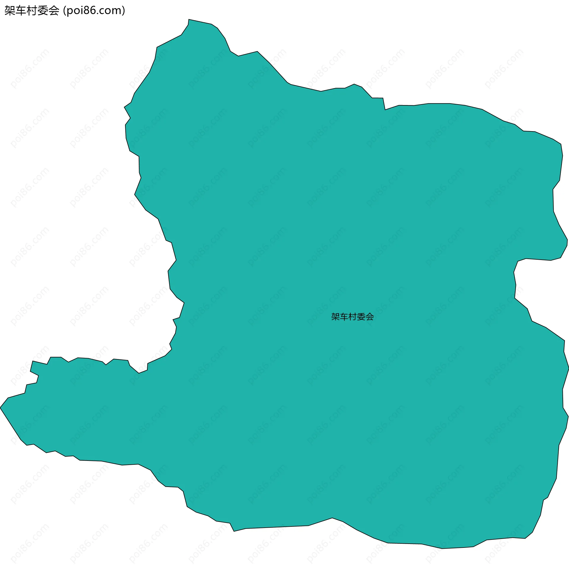 架车村委会边界地图