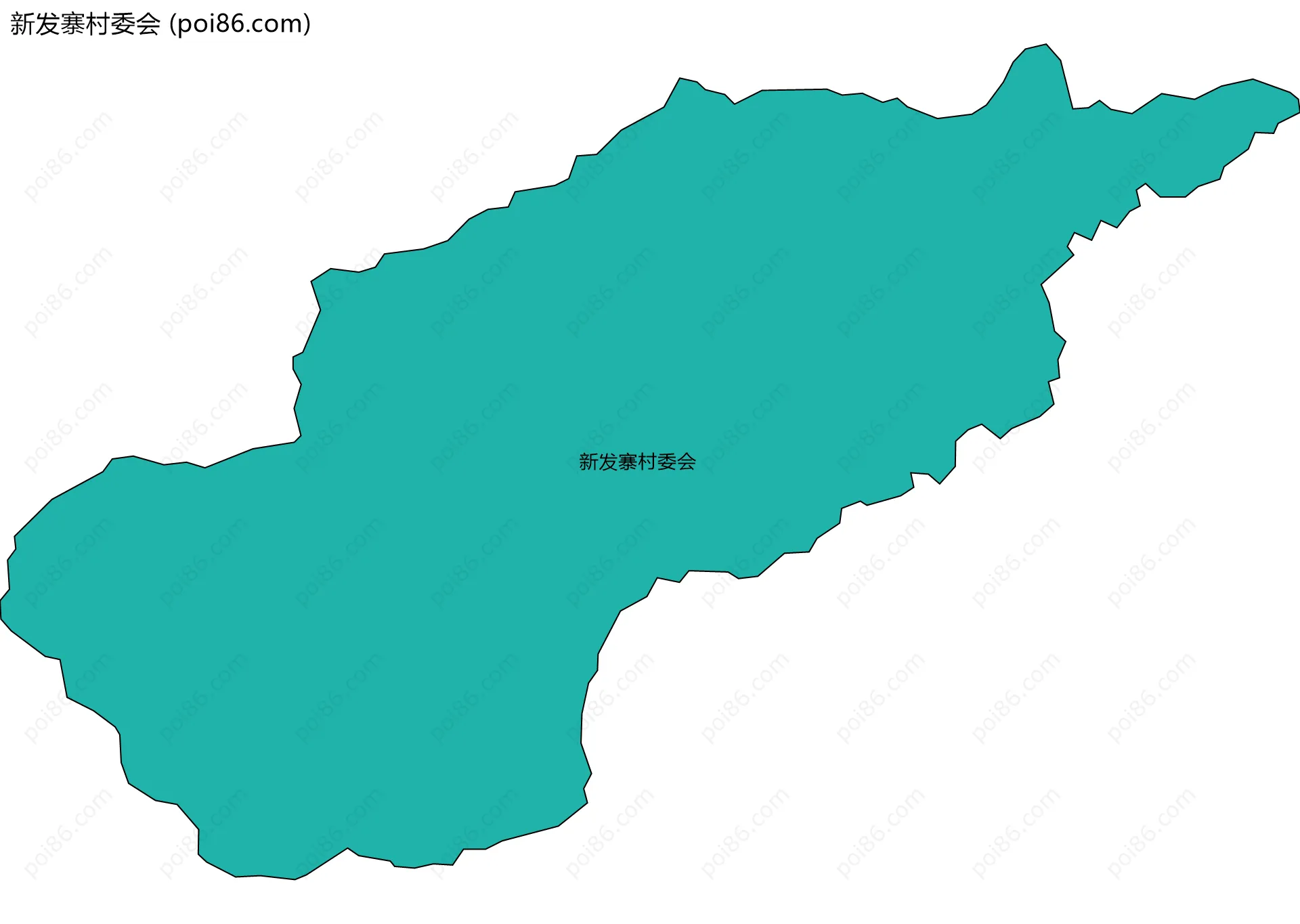 新发寨村委会边界地图