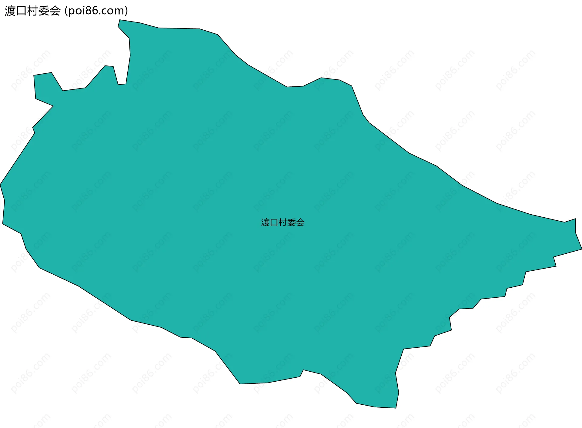 渡口村委会边界地图