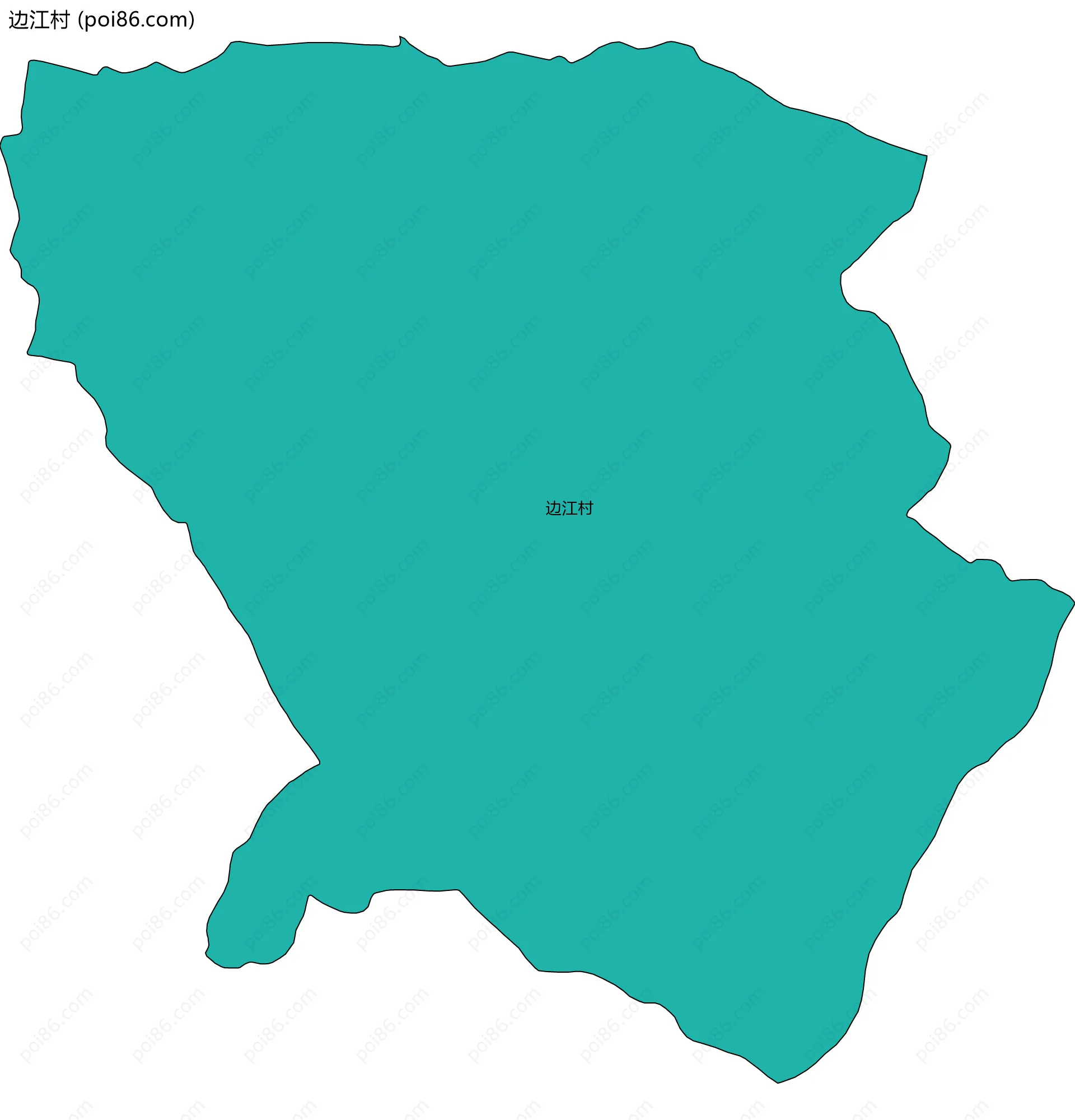 边江村边界地图