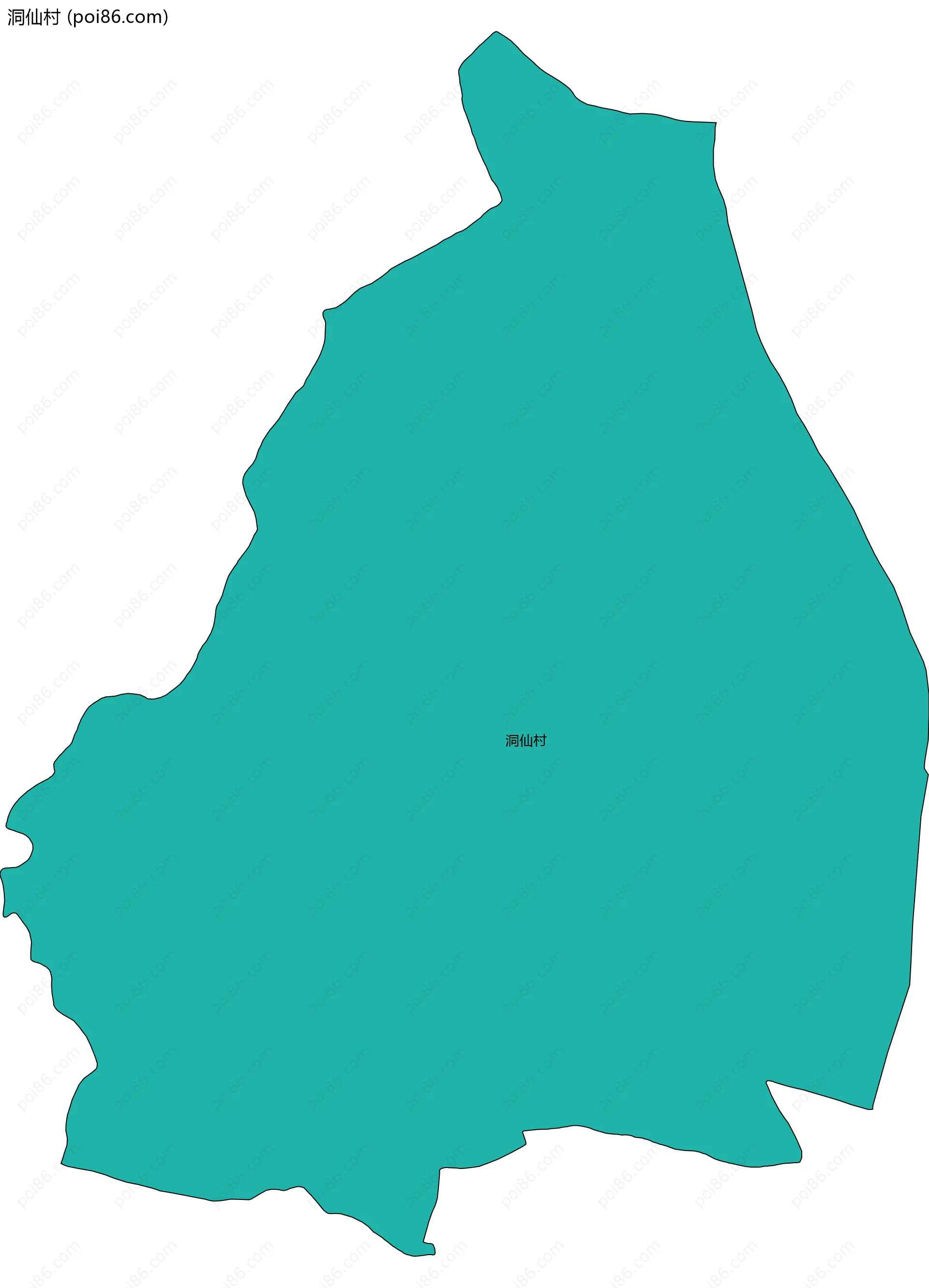 洞仙村边界地图