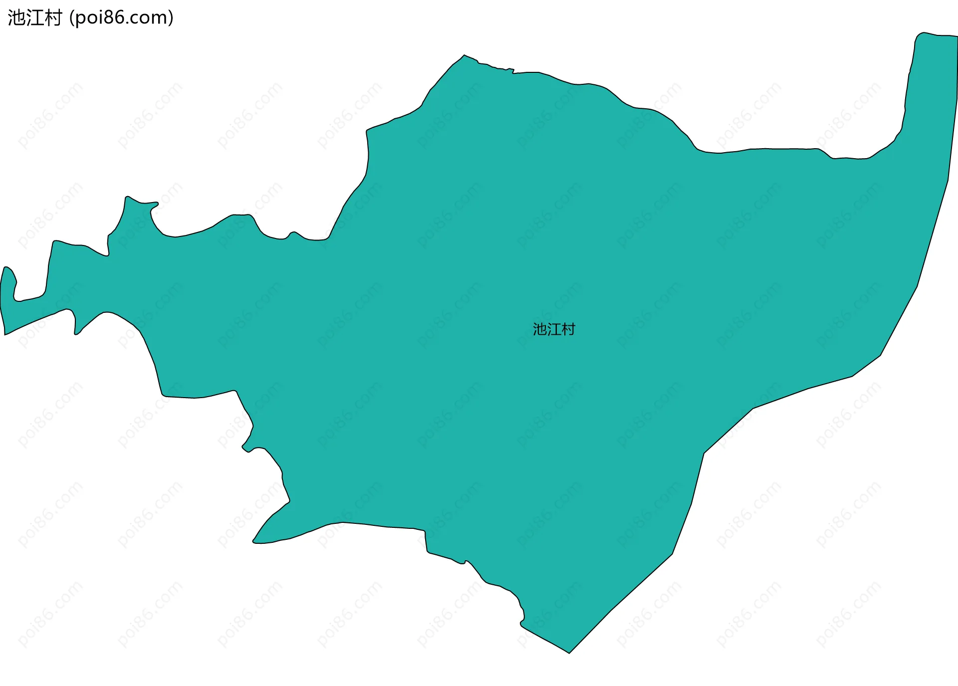 池江村边界地图