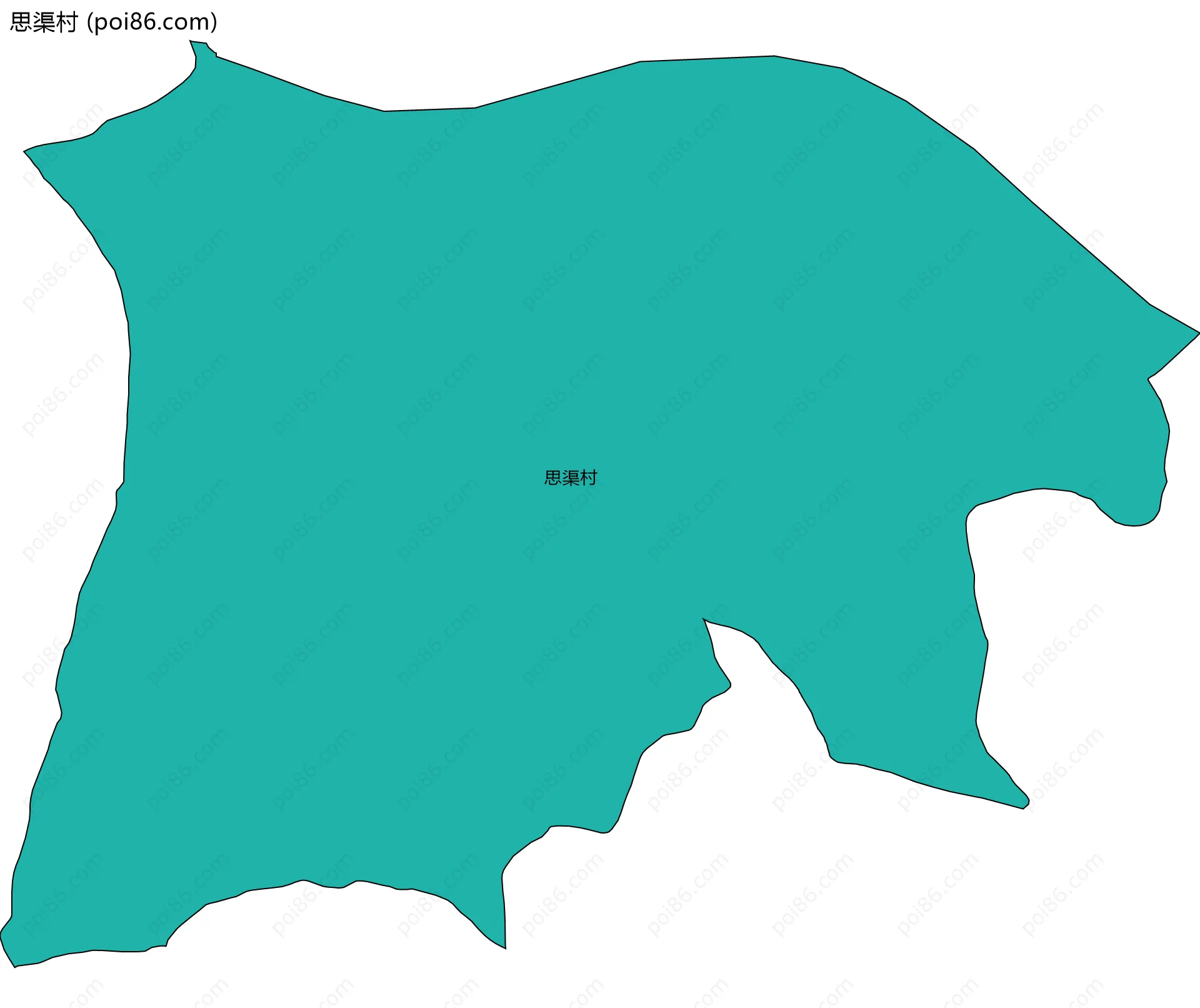 思渠村边界地图