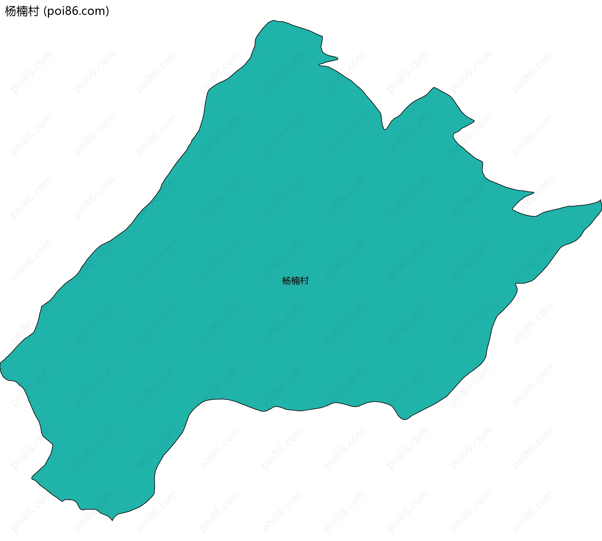 杨楠村边界地图