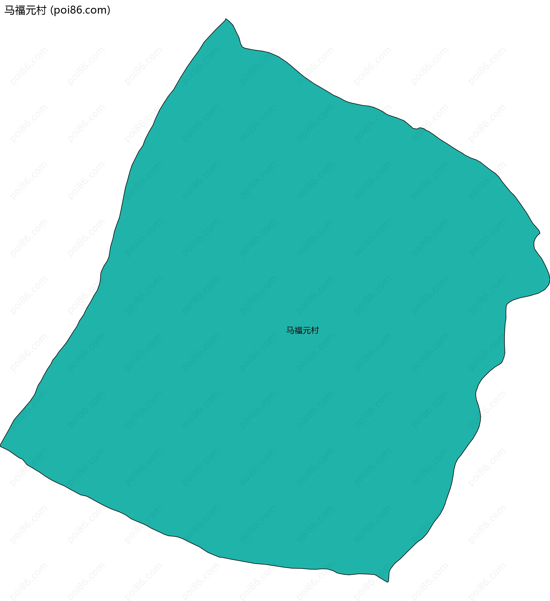 马福元村边界地图