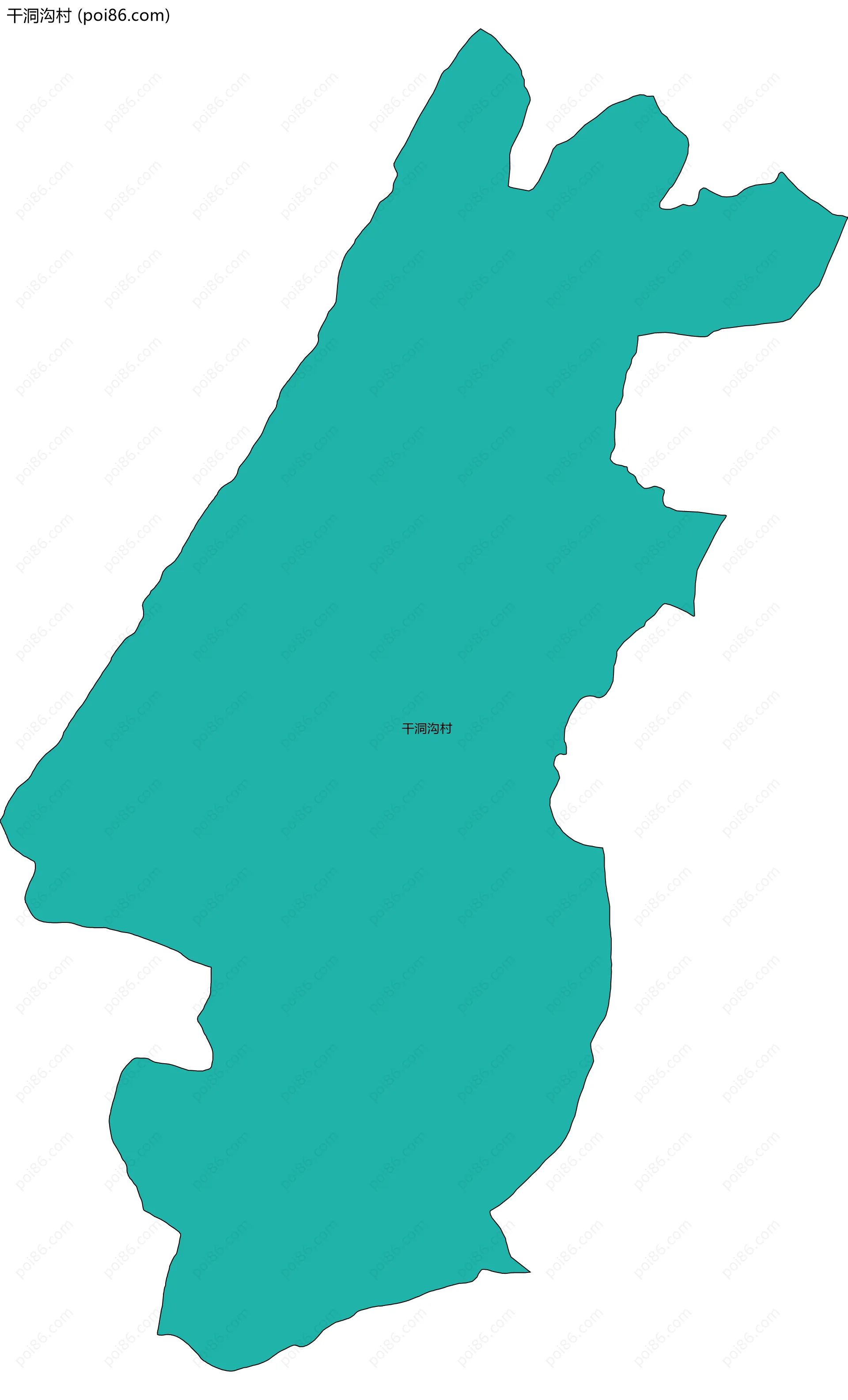 干洞沟村边界地图