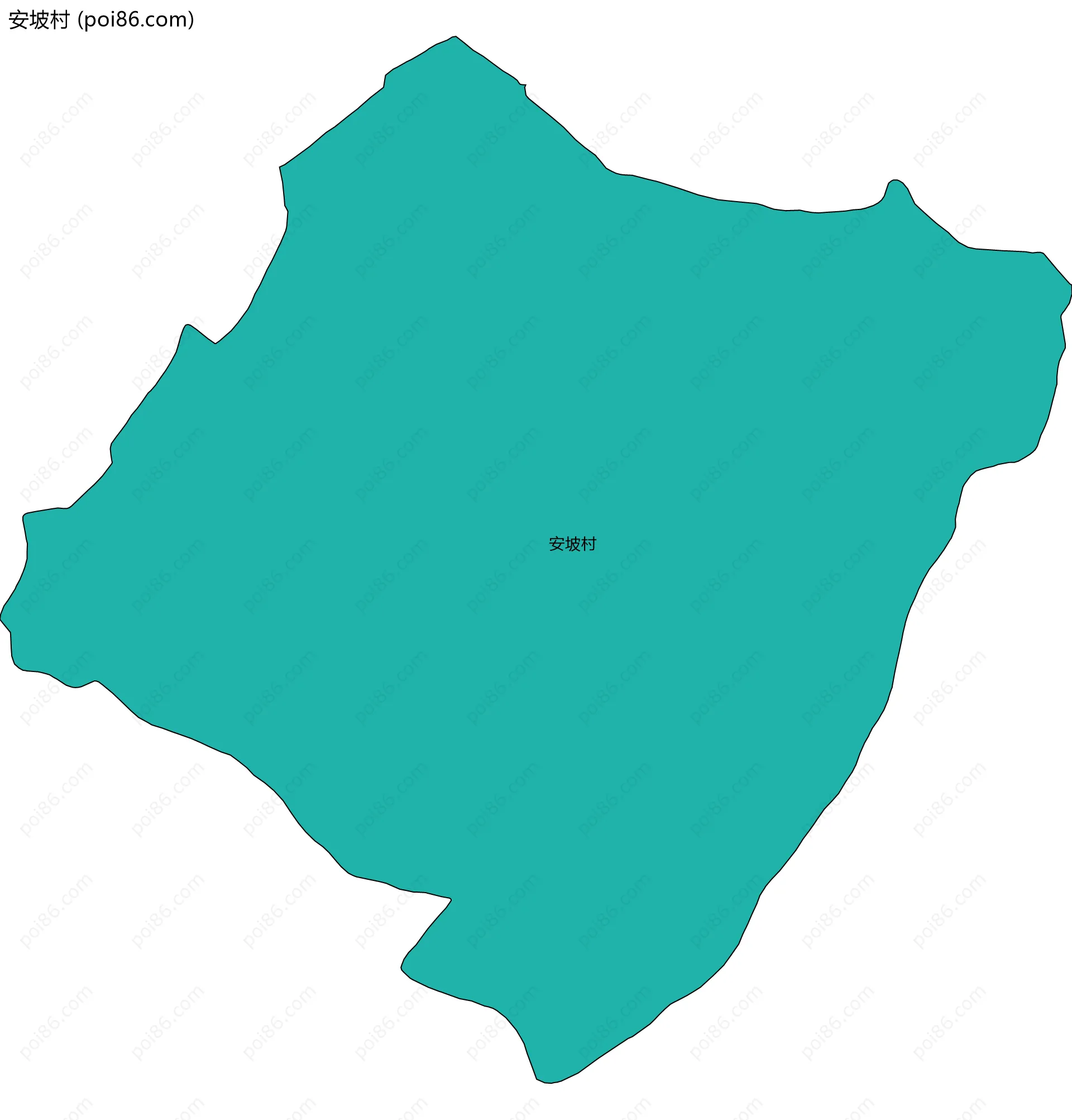 安坡村边界地图