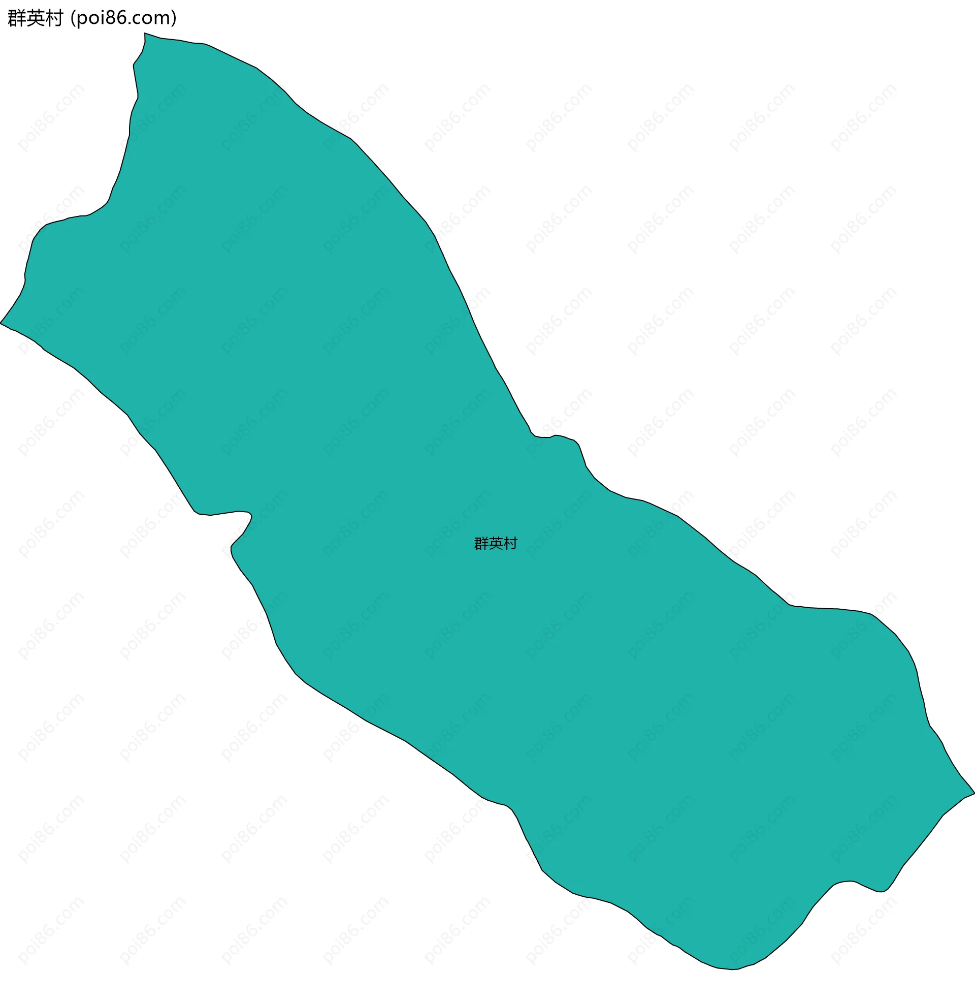 群英村边界地图