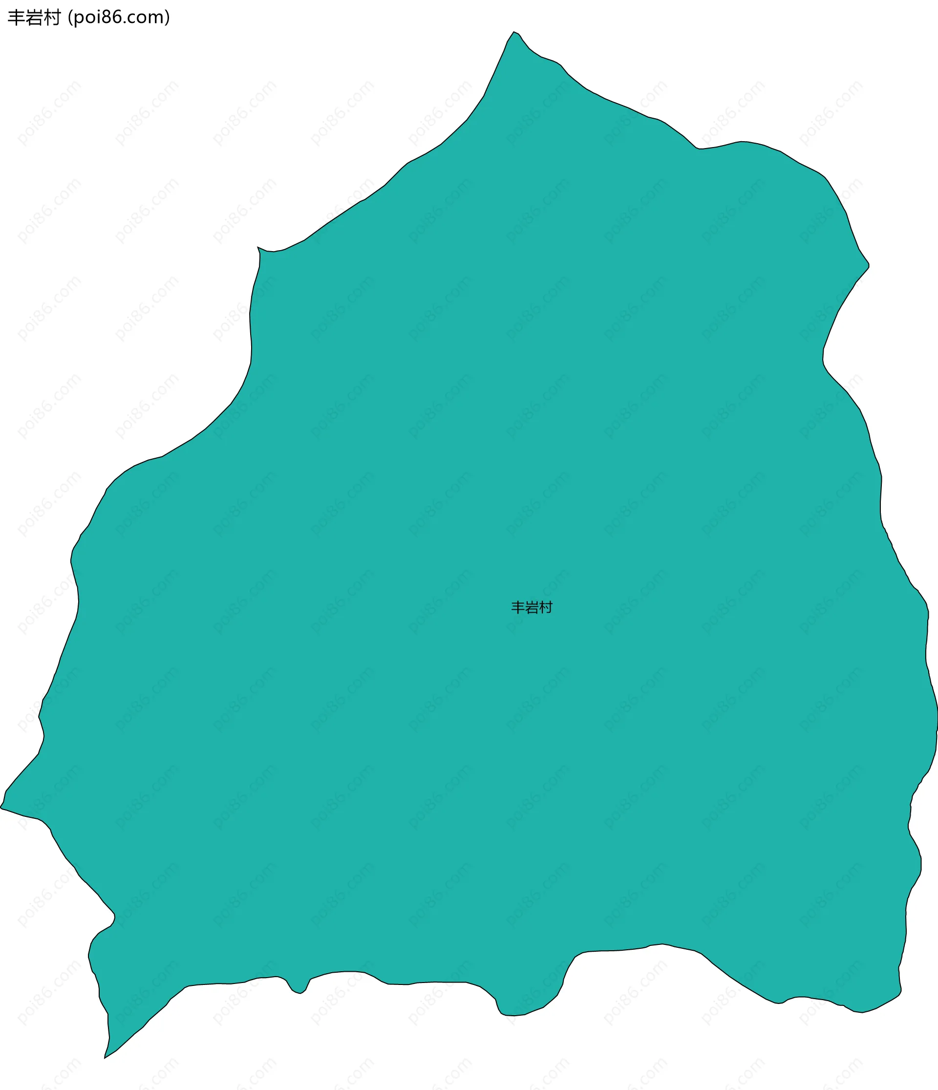 丰岩村边界地图