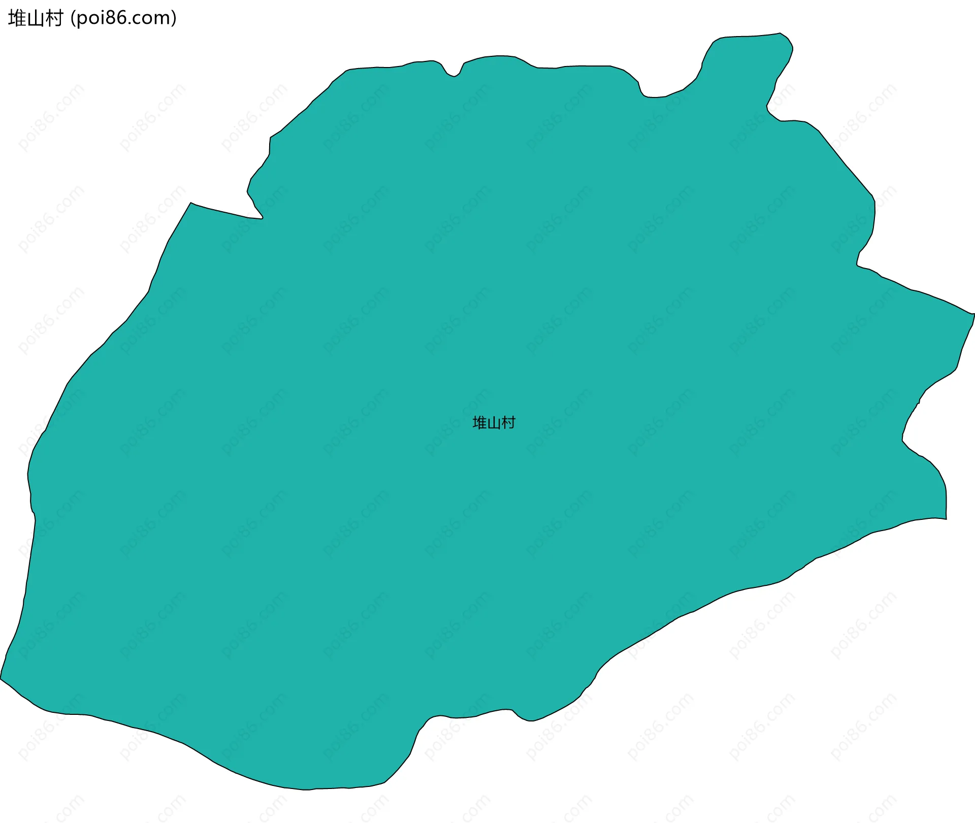 堆山村边界地图