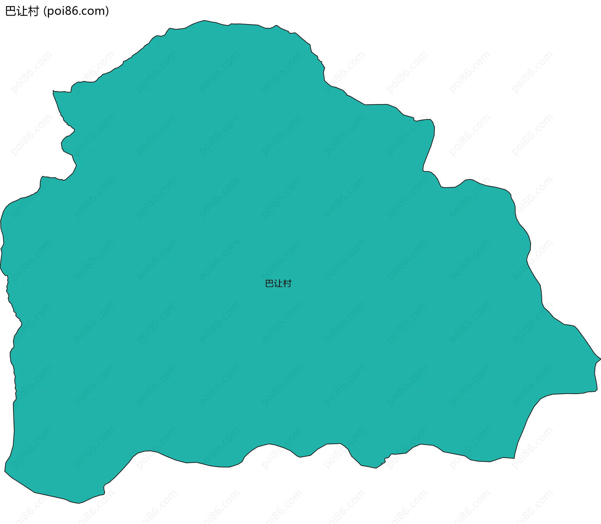 巴让村边界地图