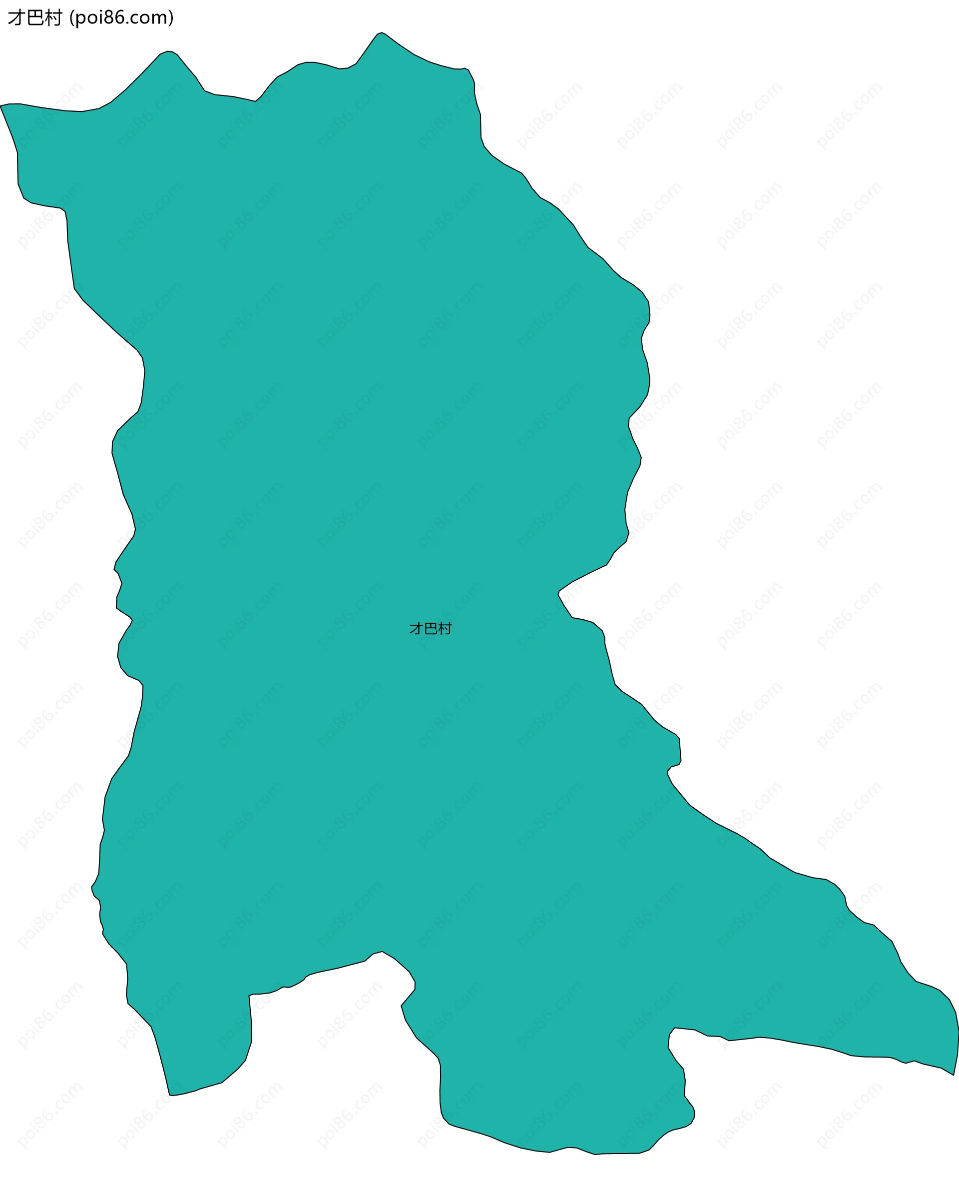 才巴村边界地图