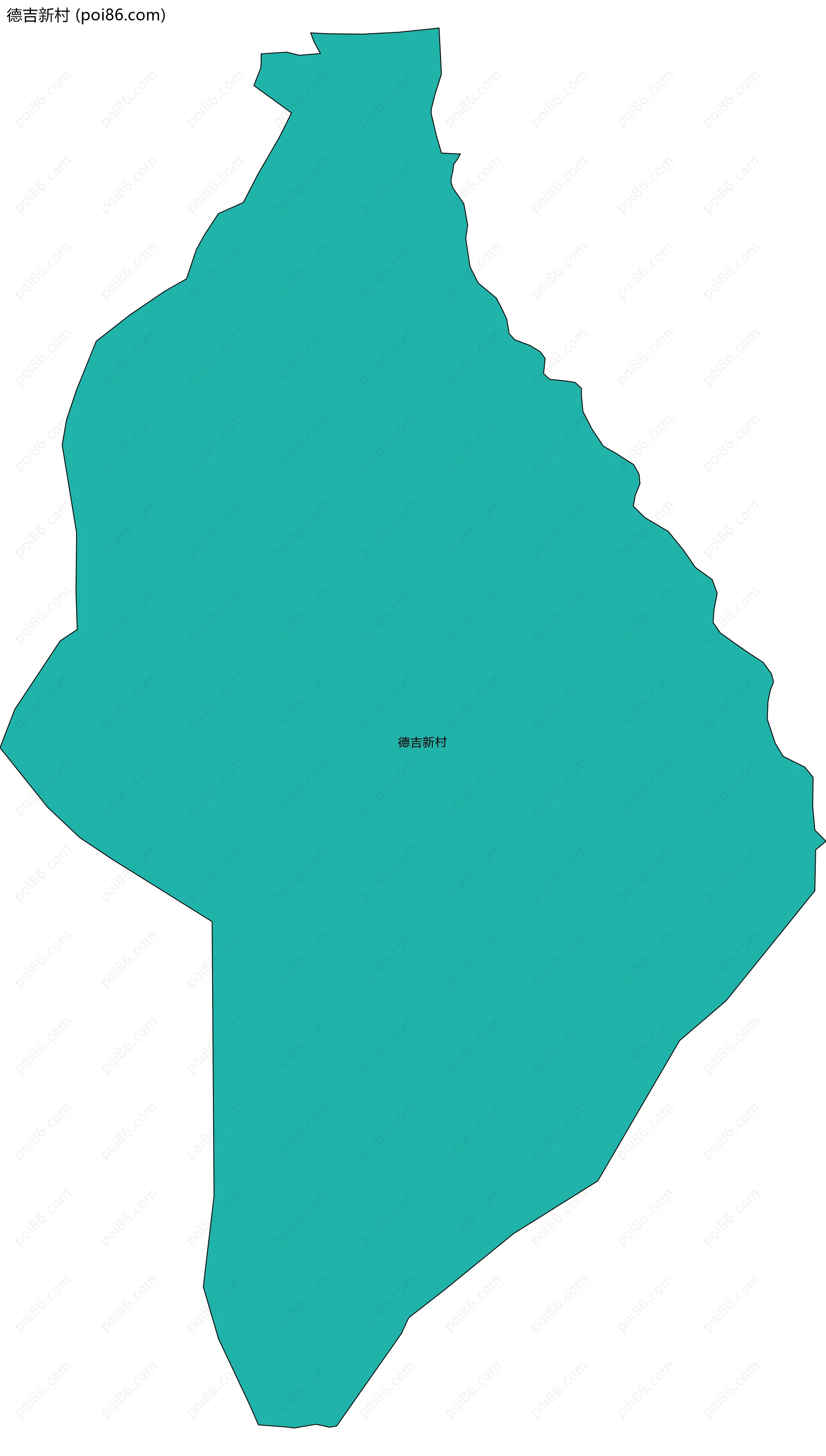 德吉新村边界地图