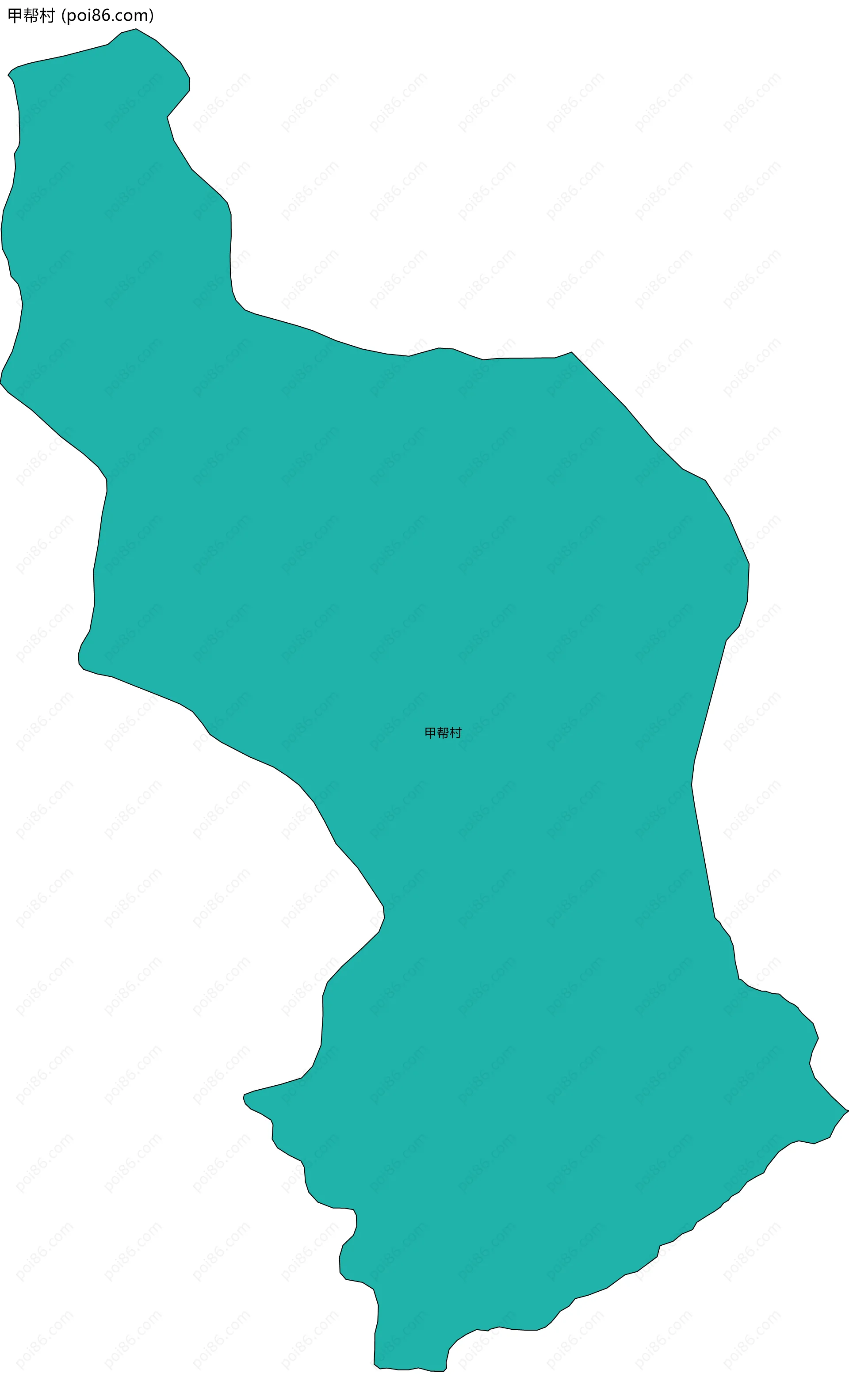 甲帮村边界地图