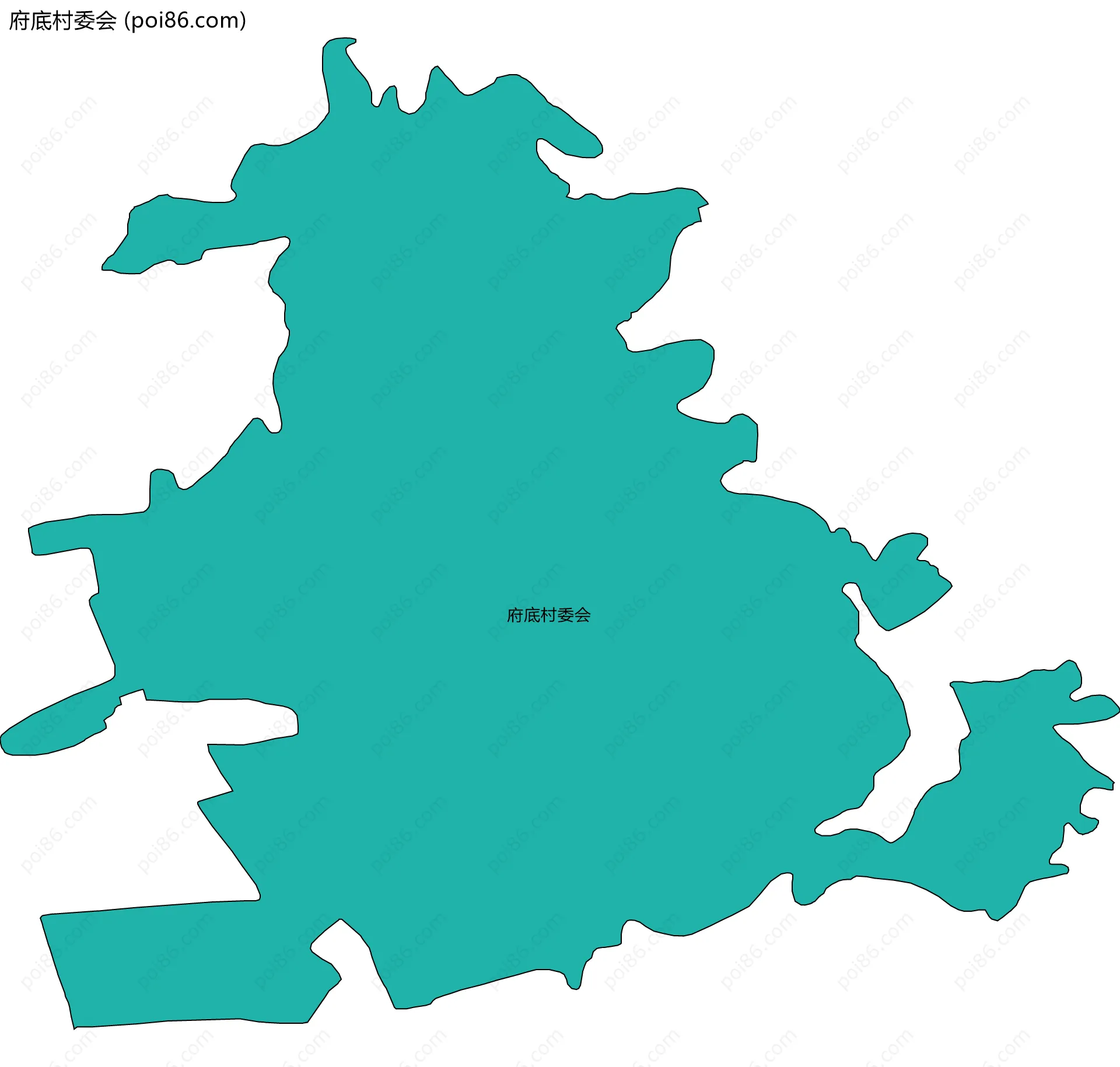 府底村委会边界地图