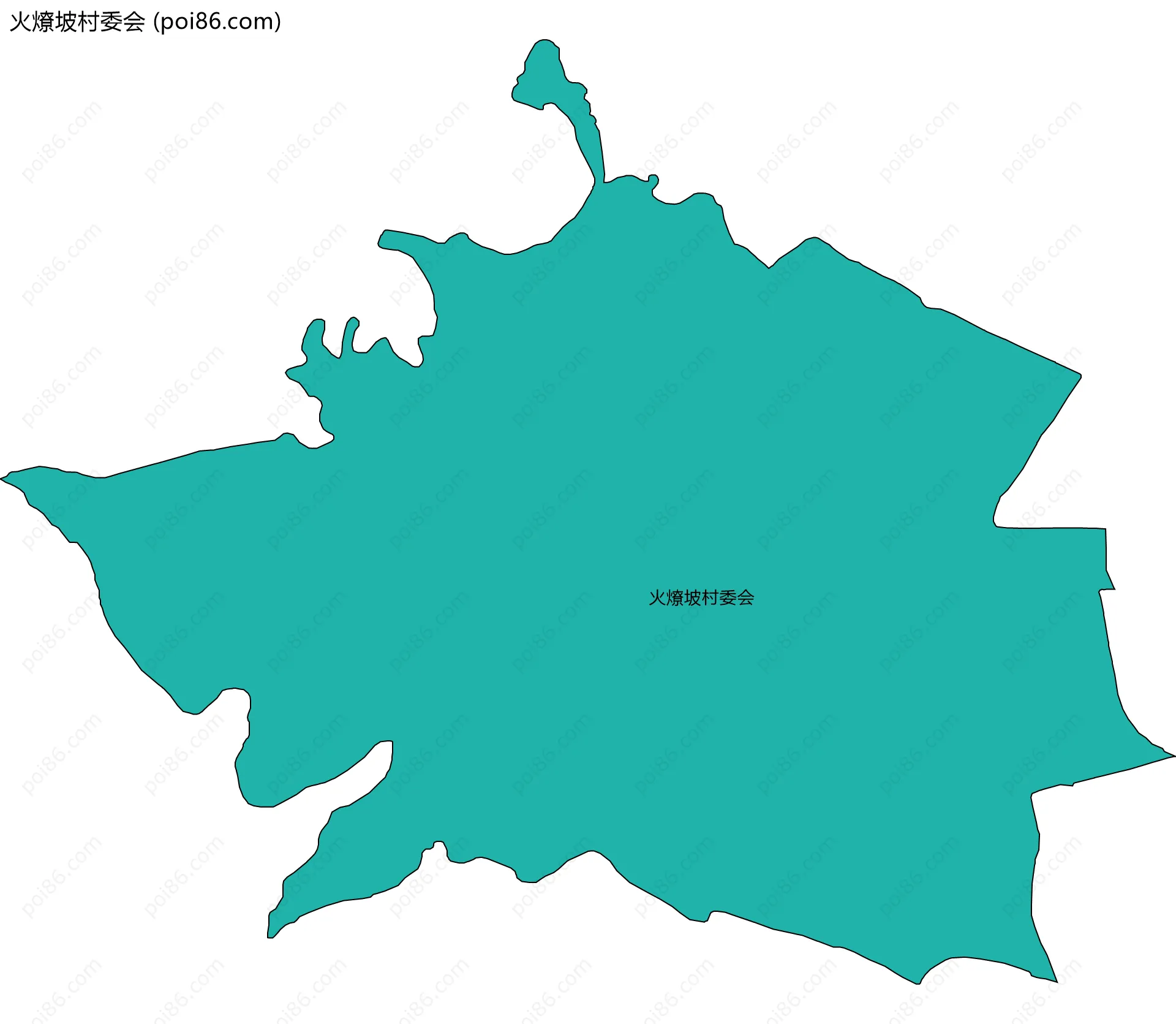 火燎坡村委会边界地图